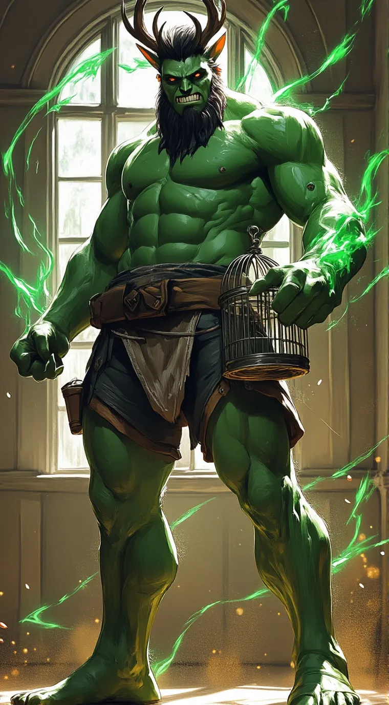 ai character: A Green Giant 📗 background