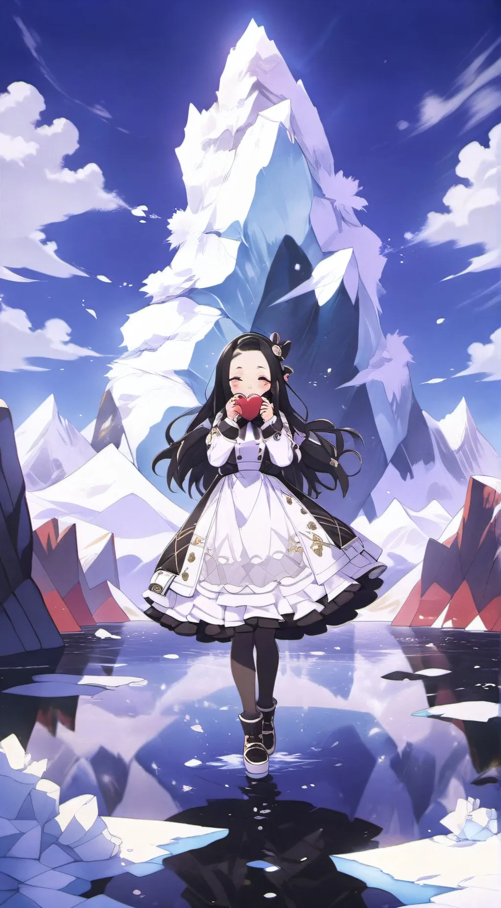 ai character: KNY en el frio😱💙 background