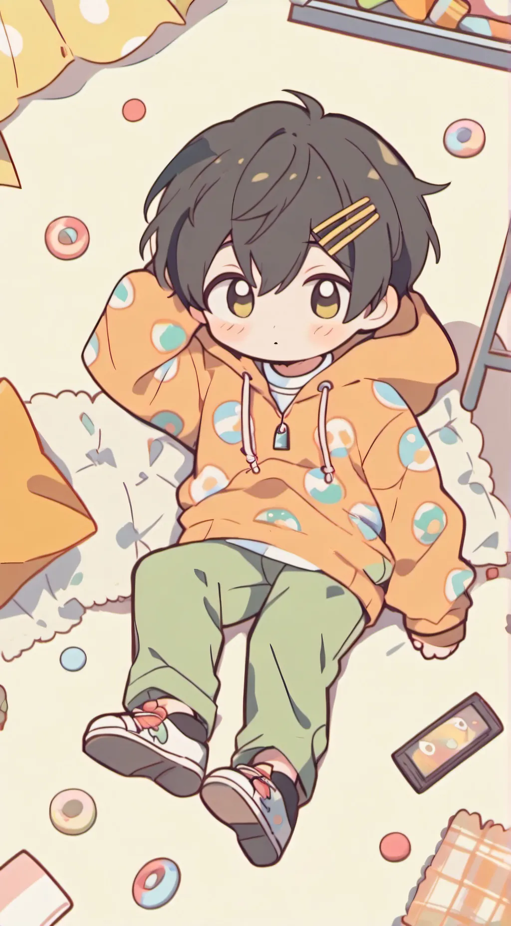ai character: little  brother background