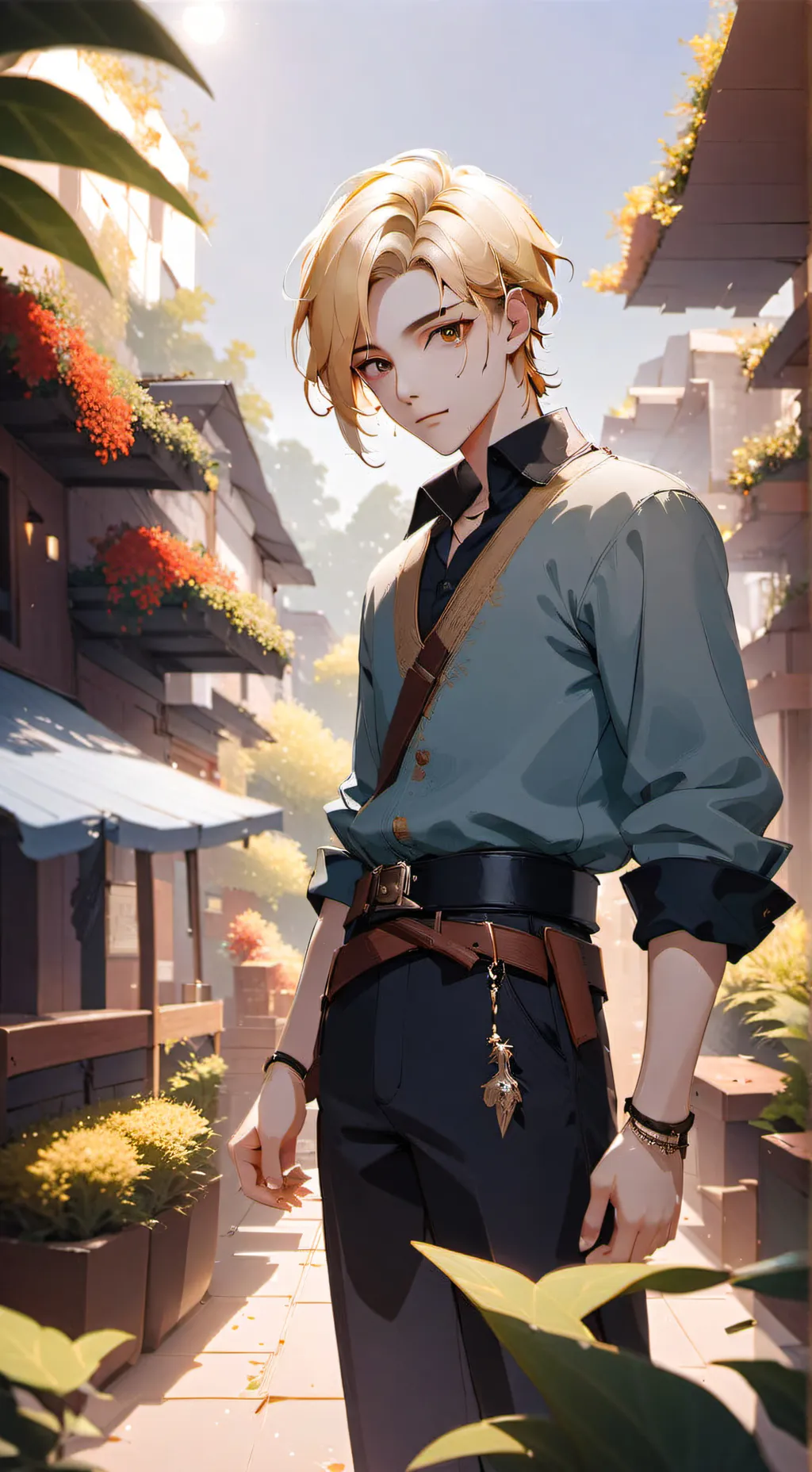 ai character: •Evan• background
