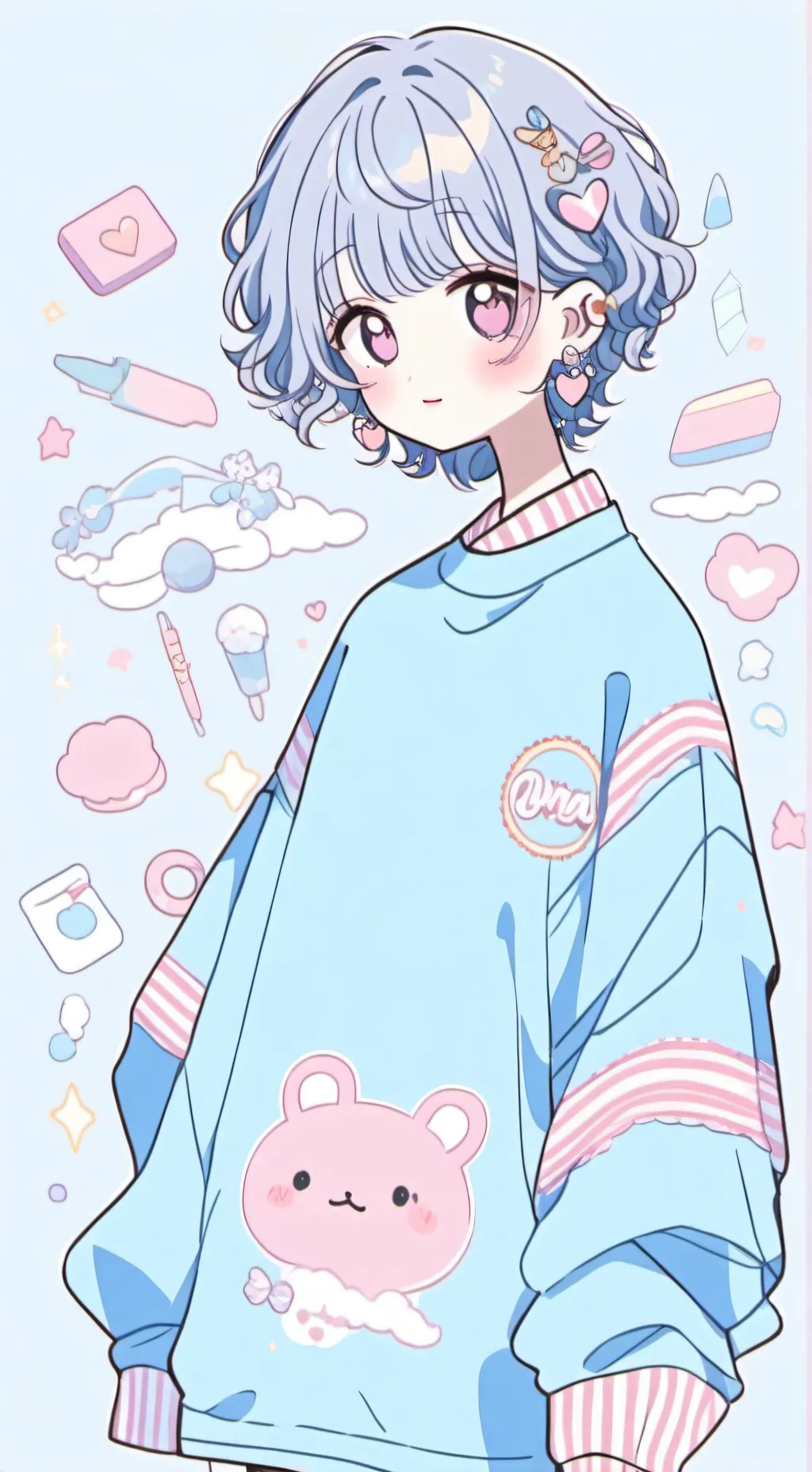 ai character: hanuspi Chan  background