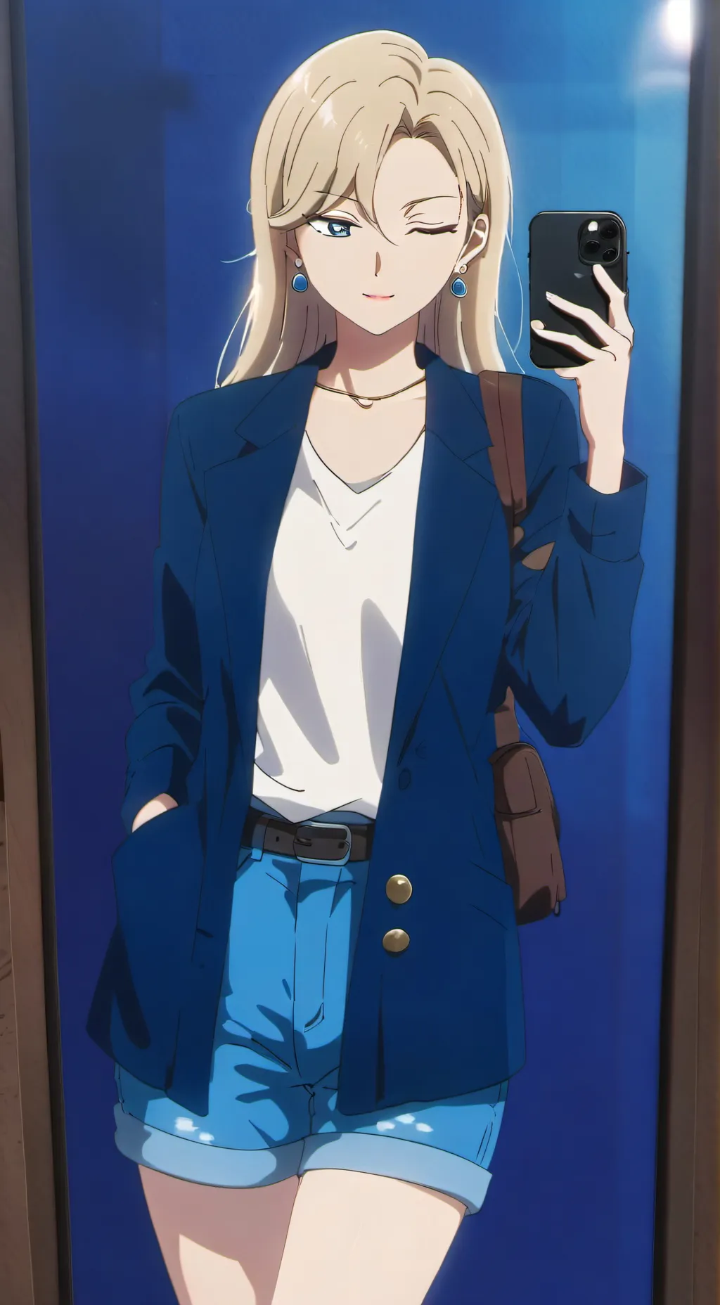 ai character: 💙Hana💙 background