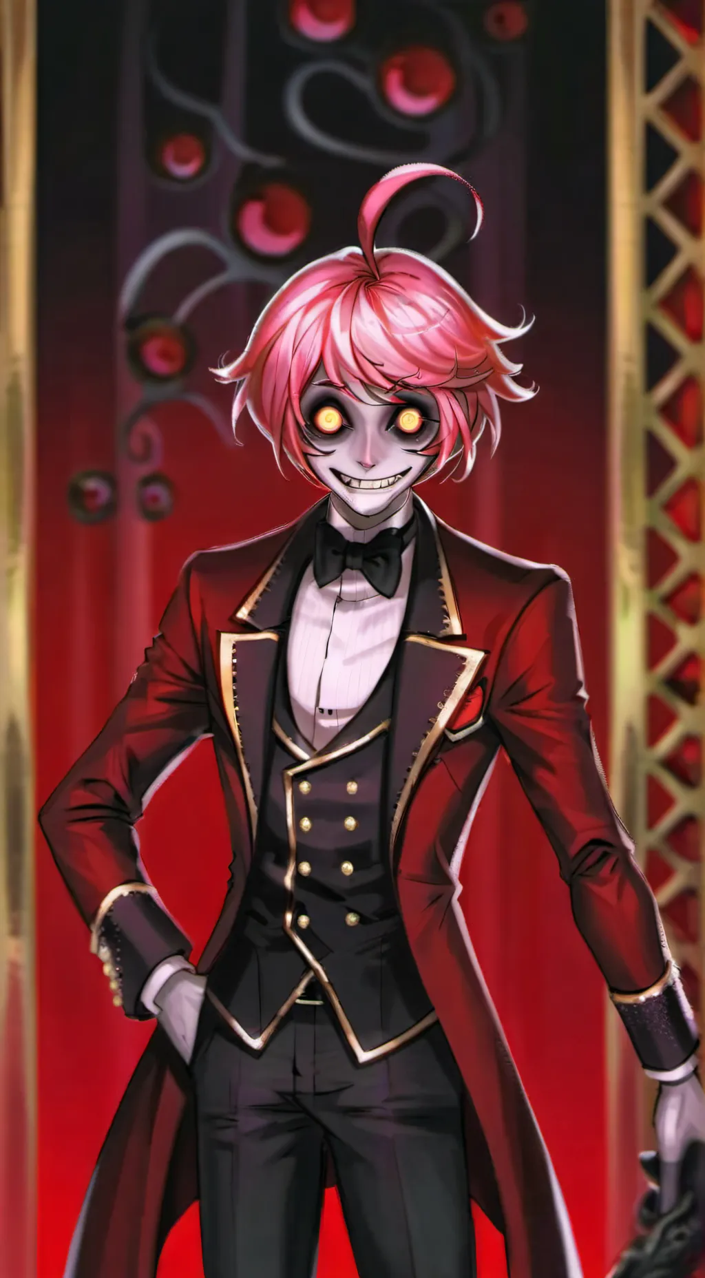 ai character: ♥️🎰Dealer🎰🖤 background