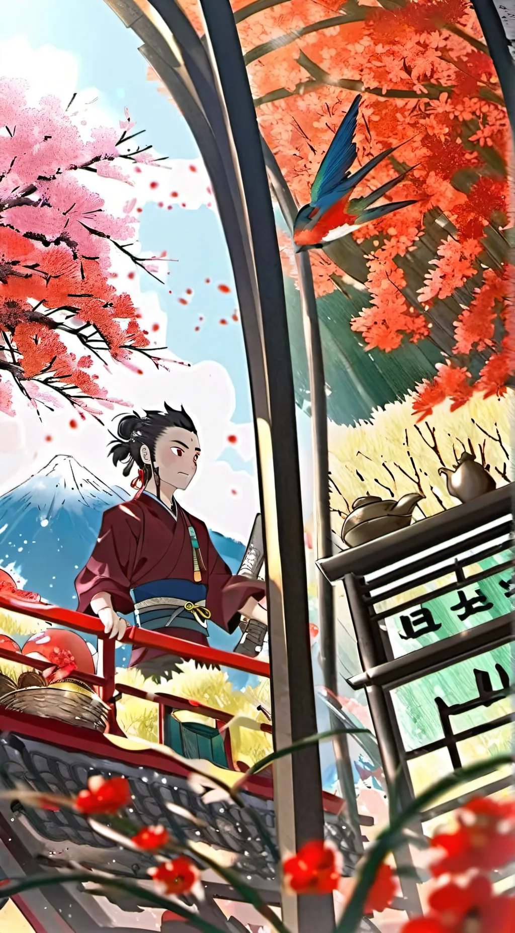 ai character: tanjiro+kanao=you background