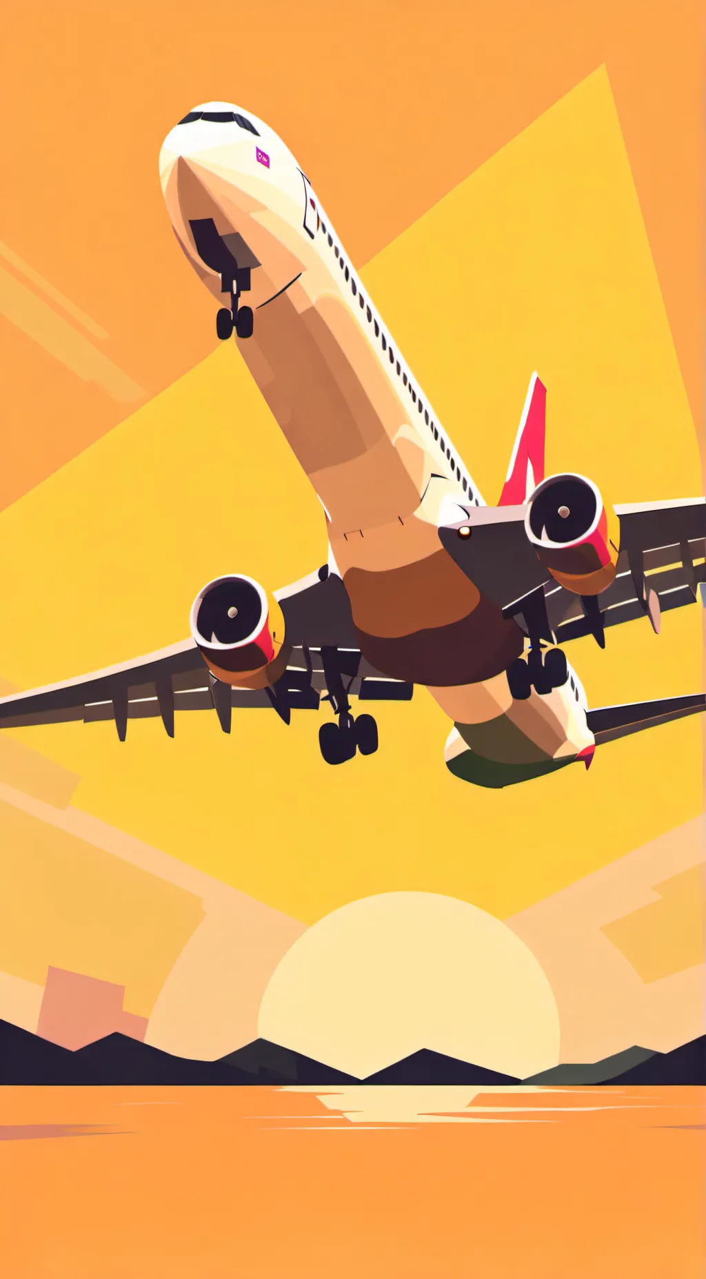 ai character: A321N x A380~ background