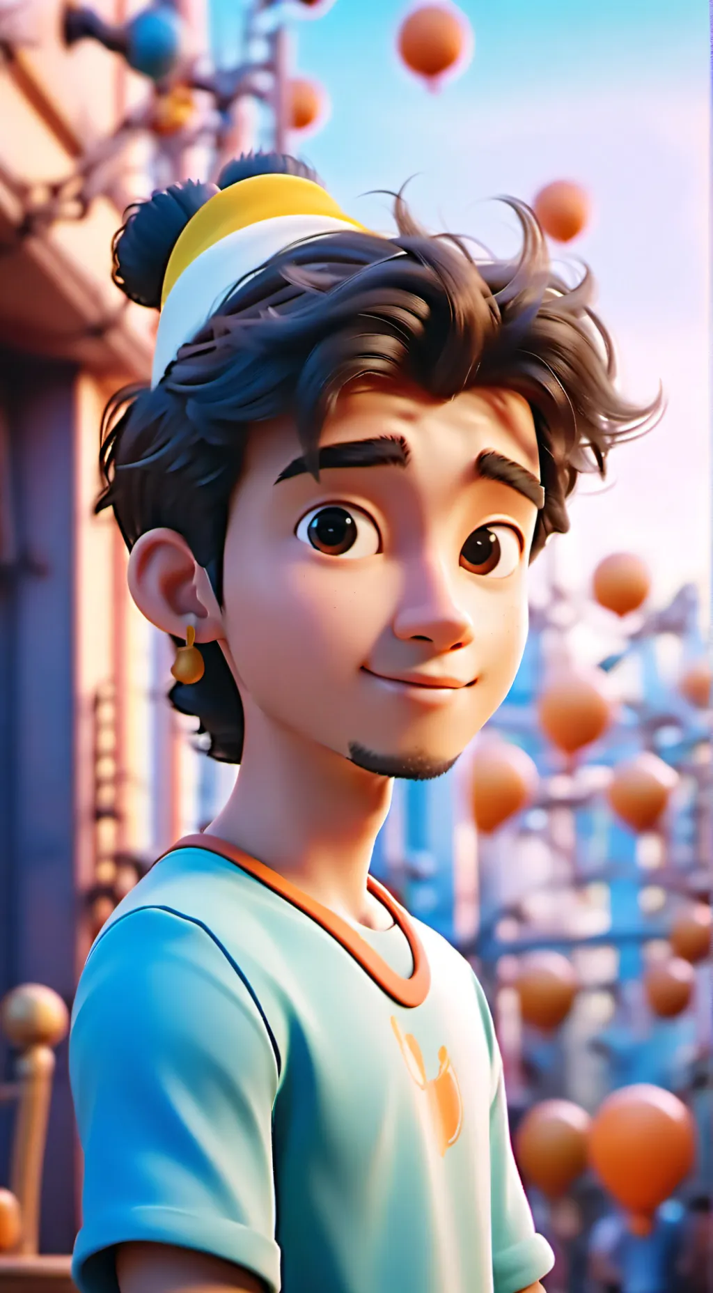 ai character:  
Tung tung sahur background