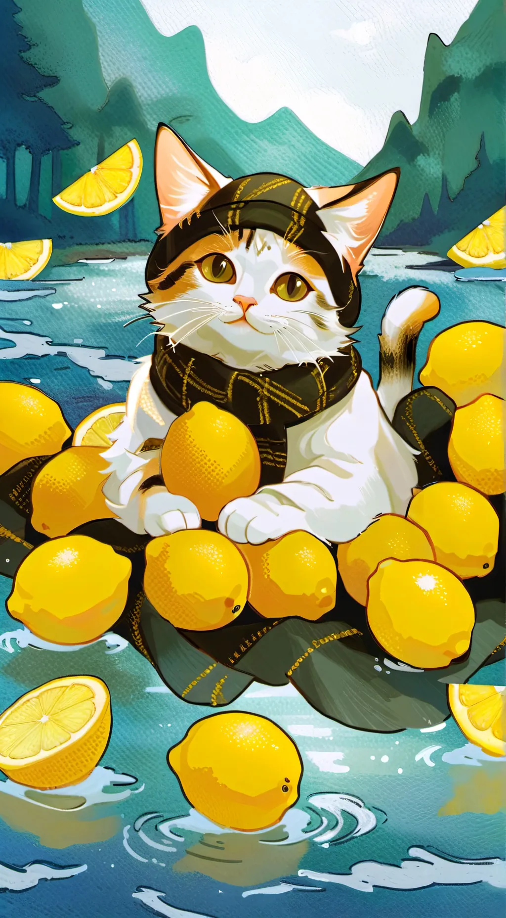 ai character: Lemon background