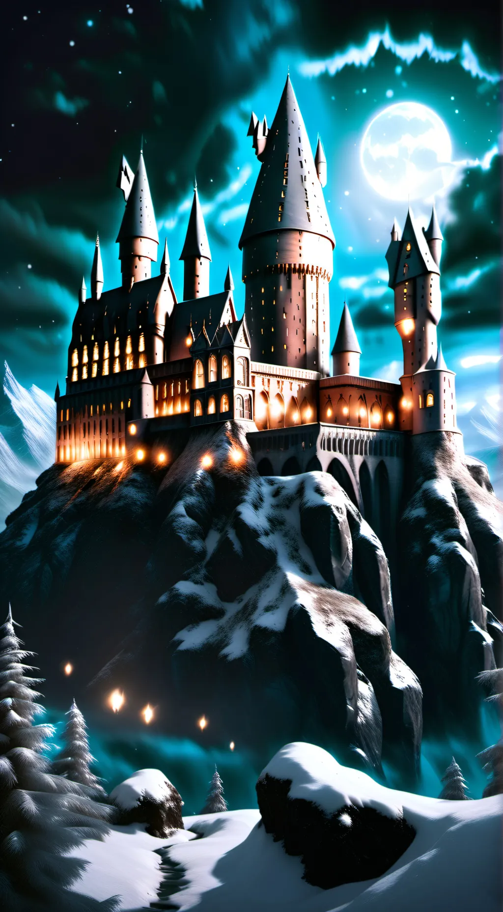 ai character: Hogwarts background