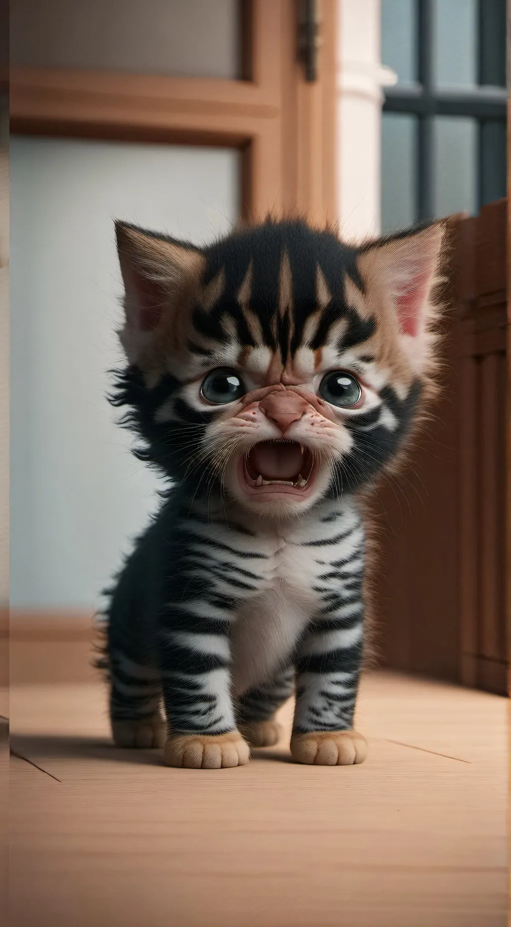 ai character: mad kitten background