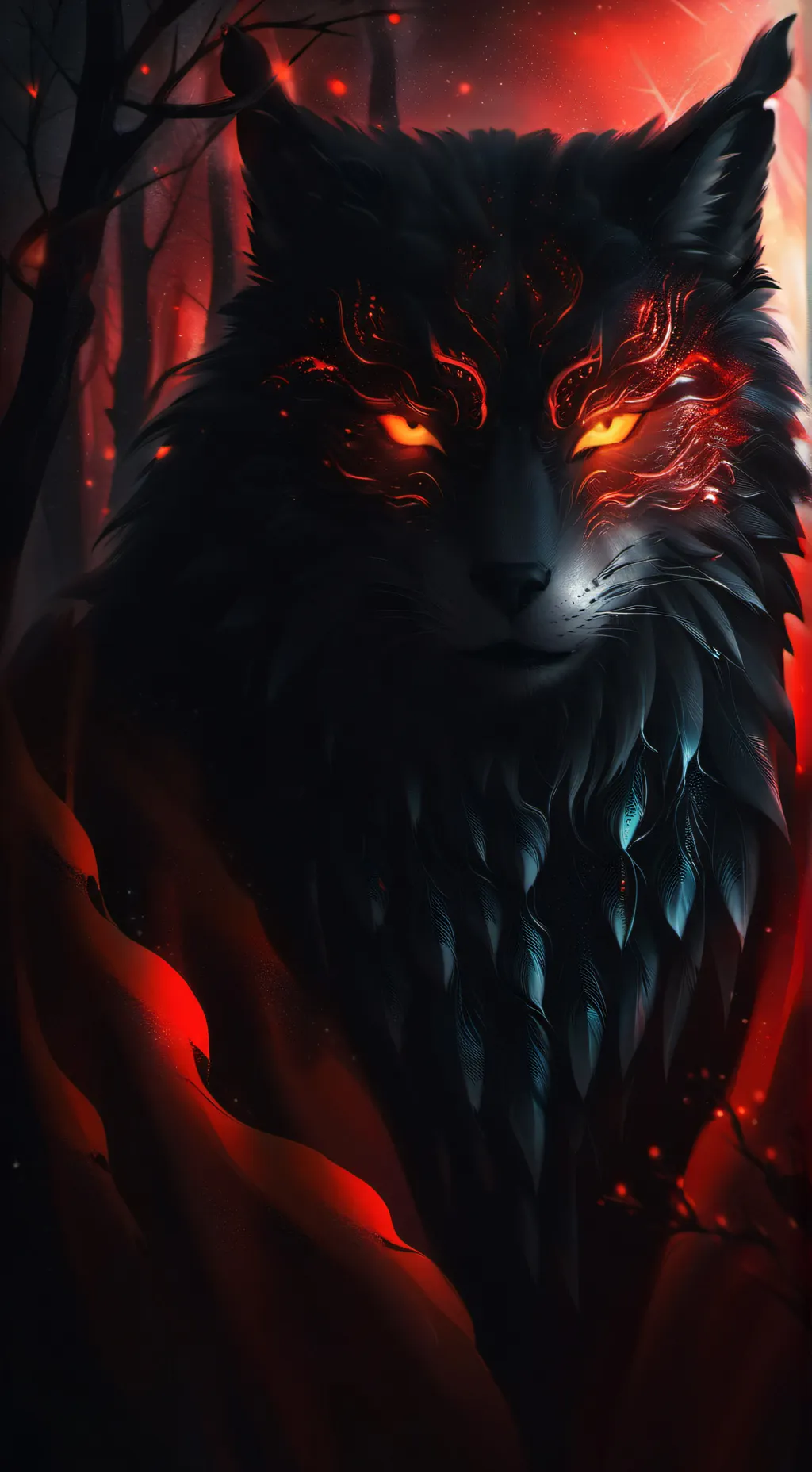 ai character: Bf but werewolf  background