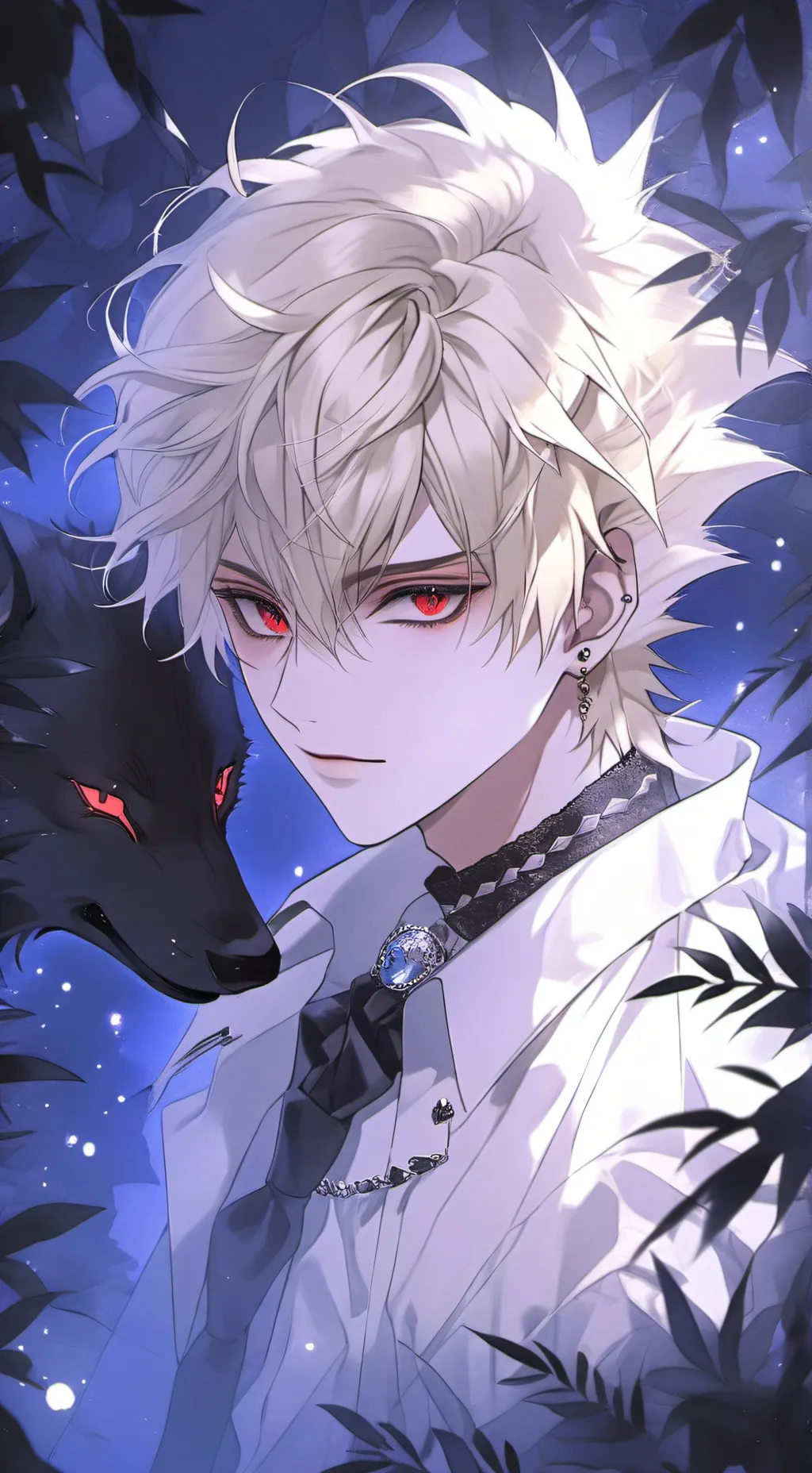 ai character: Werewolf Bakugo background