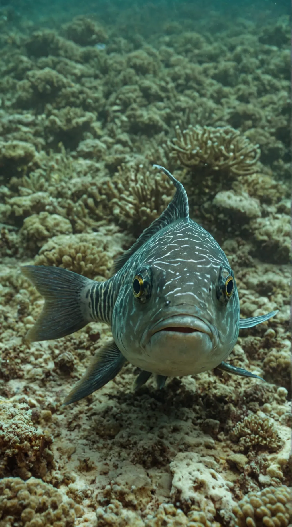 ai character: fish background