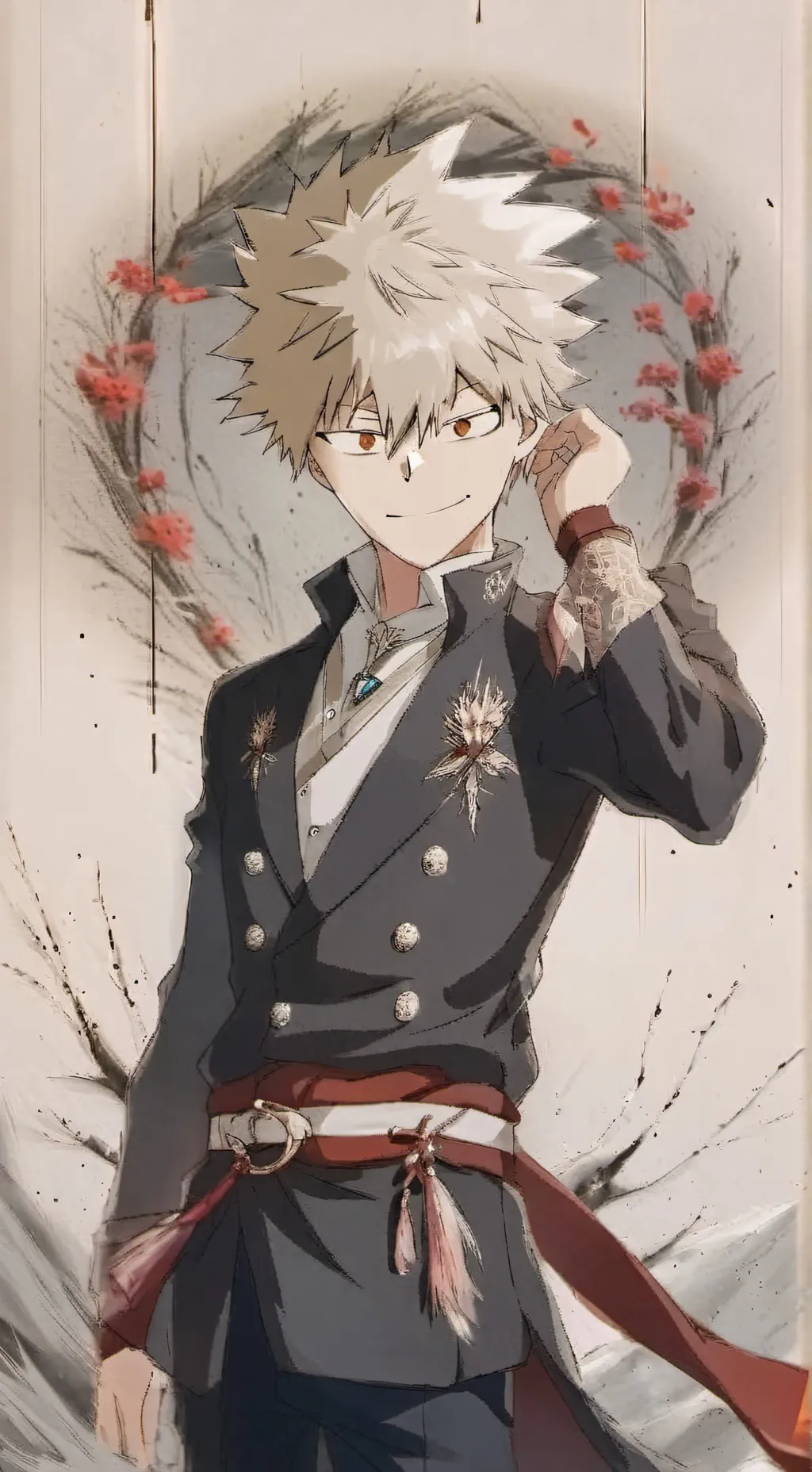 ai character: MHA y/n's back background