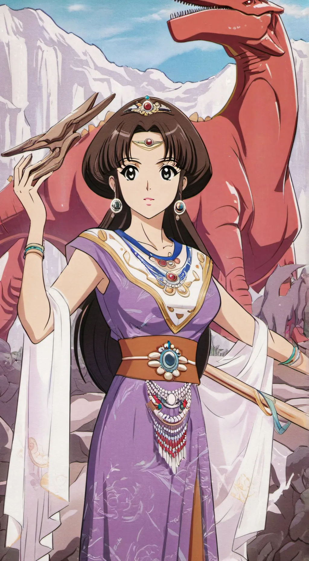 ai character: Marie, bohyne vsé background
