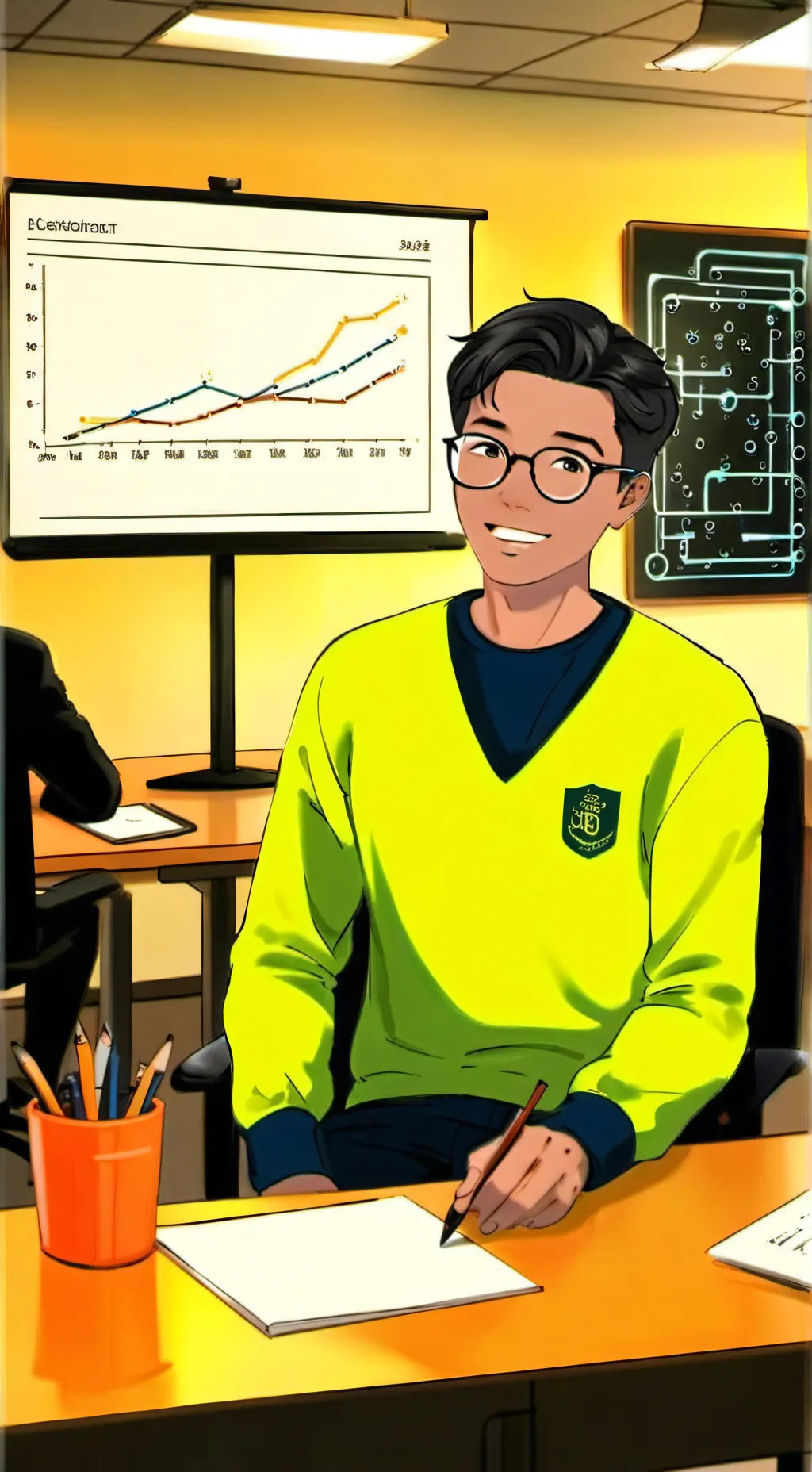 ai character: The AI Academic Empire background