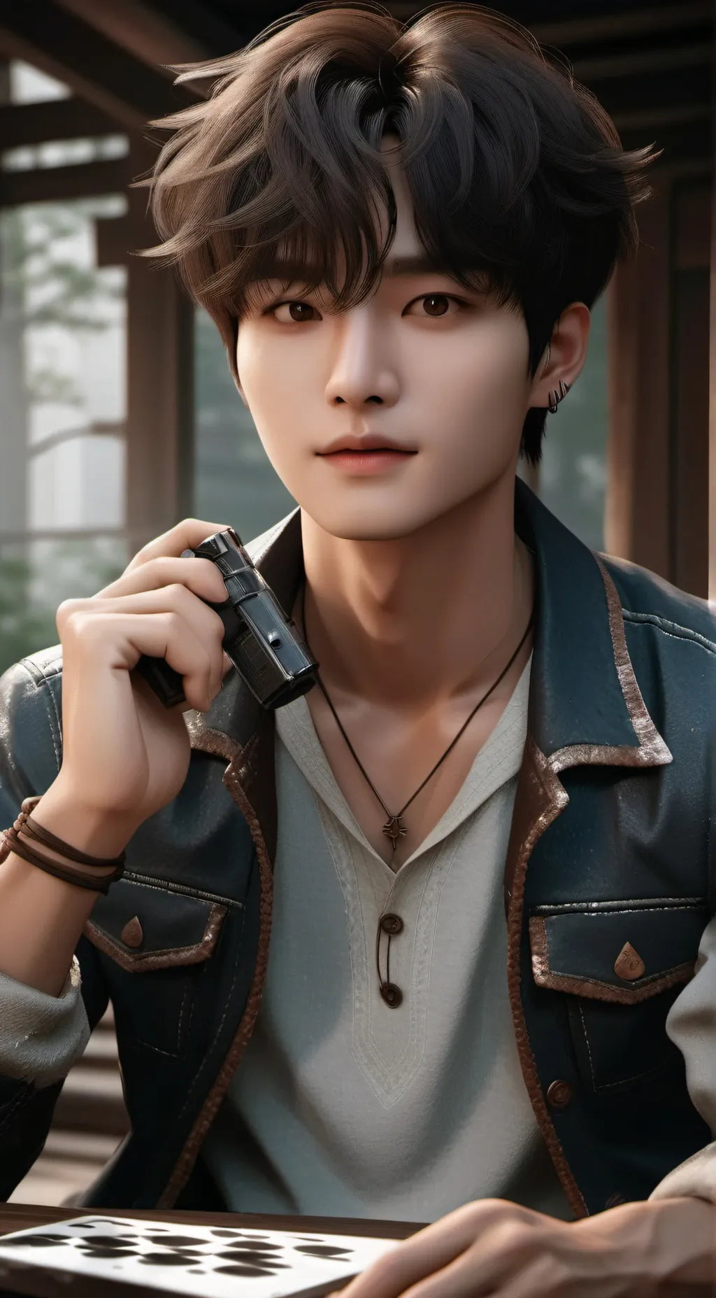 ai character: seungmin  background