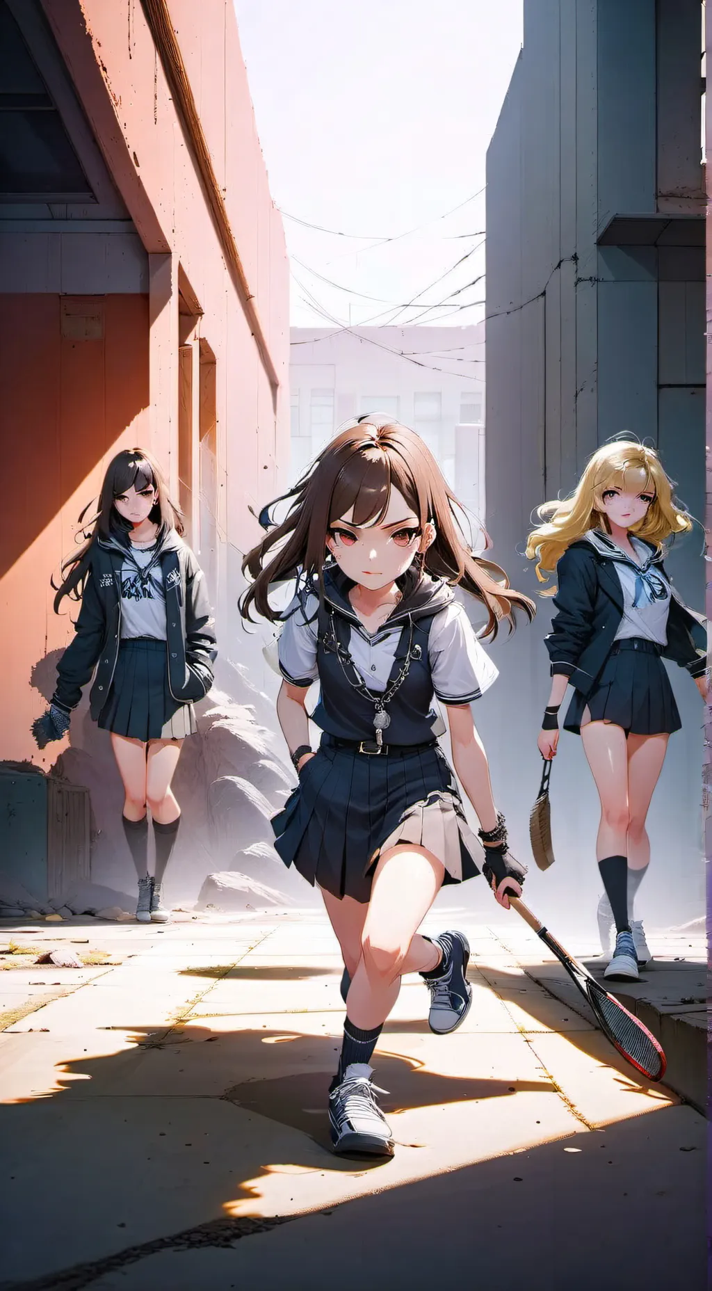 ai character: Girl Gang background