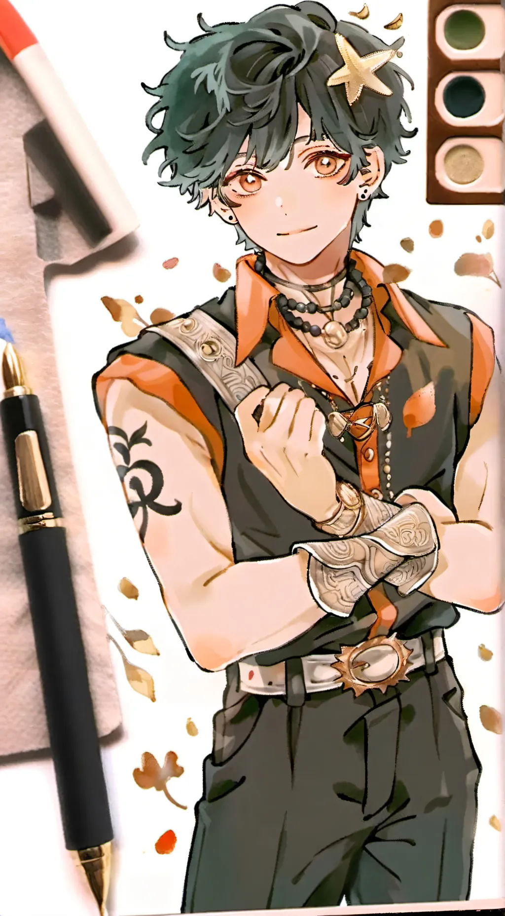 ai character: damian background