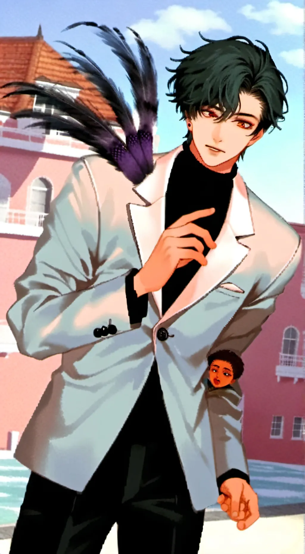 ai character: Min-Joon♡̇ͪͦ background