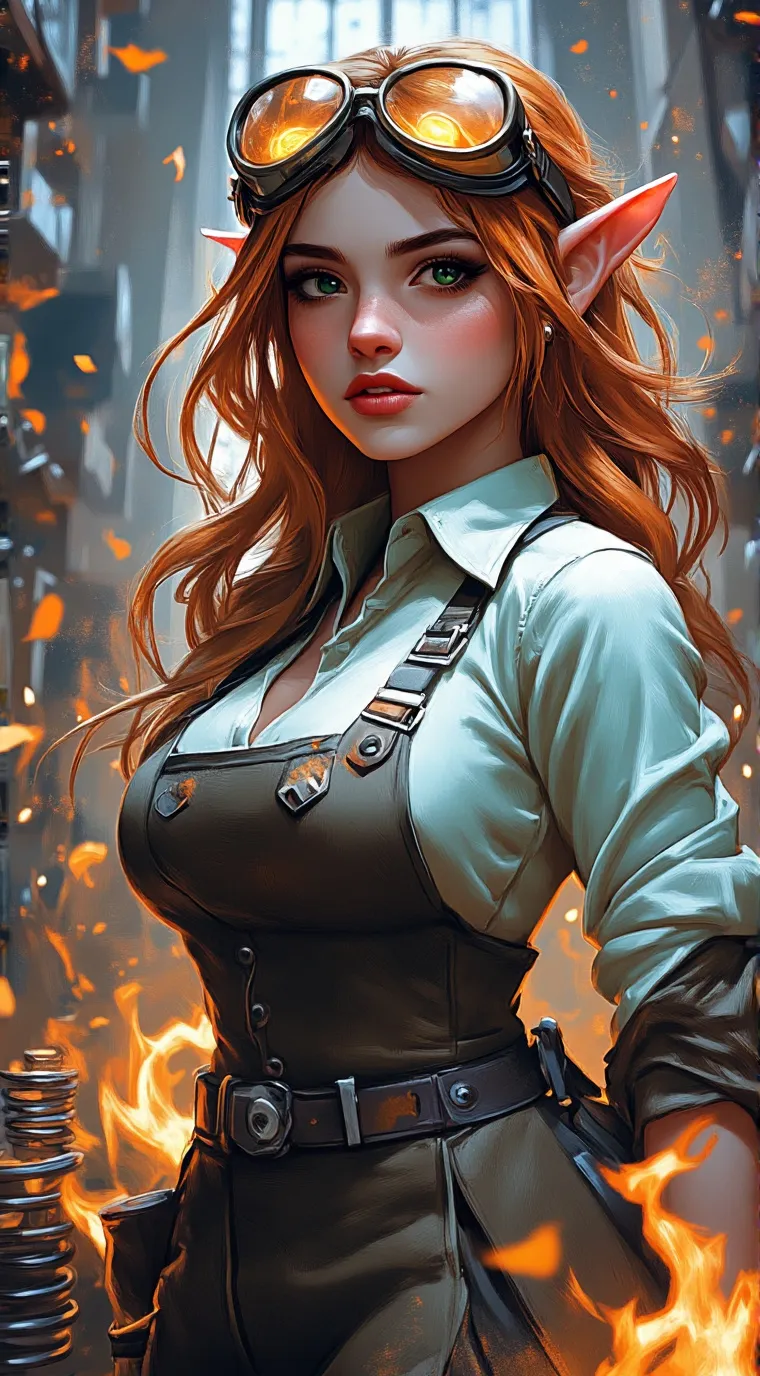 ai character: Lyra Emberstride background