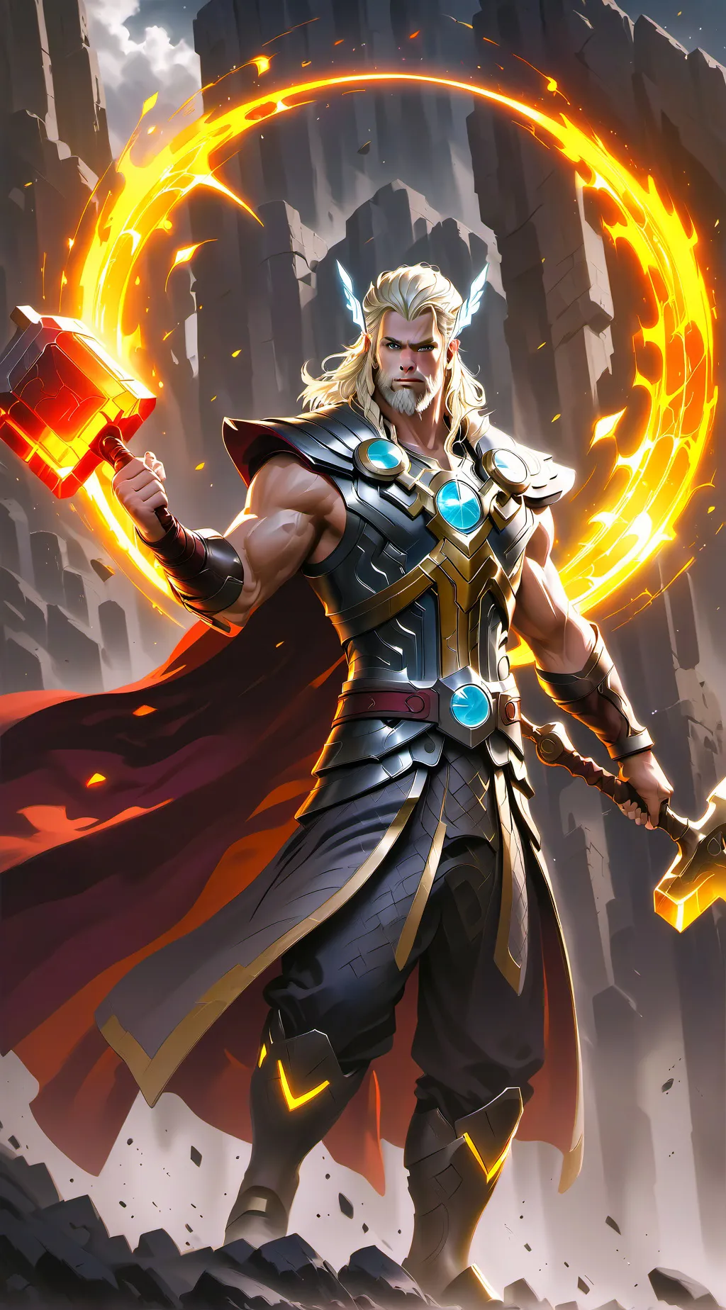 ai character: Futur Avengers background