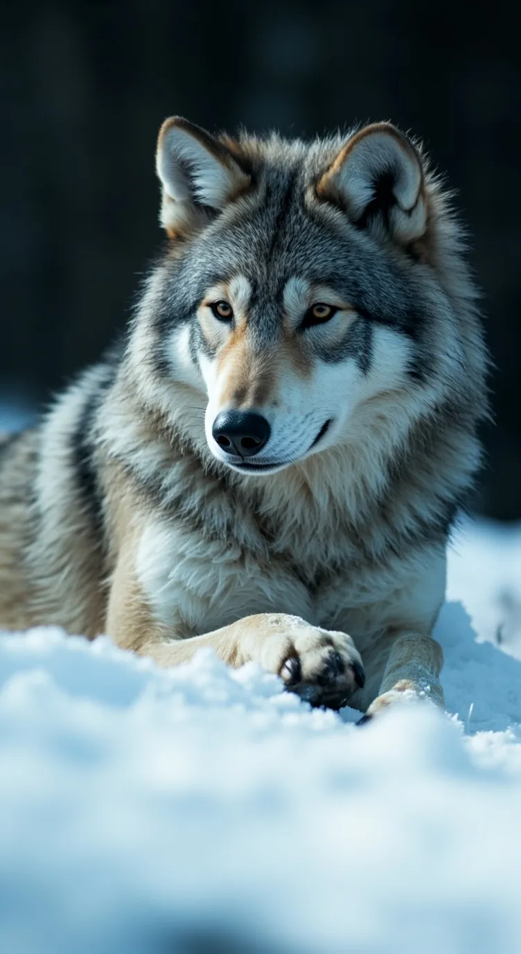 ai character: female wolf  background