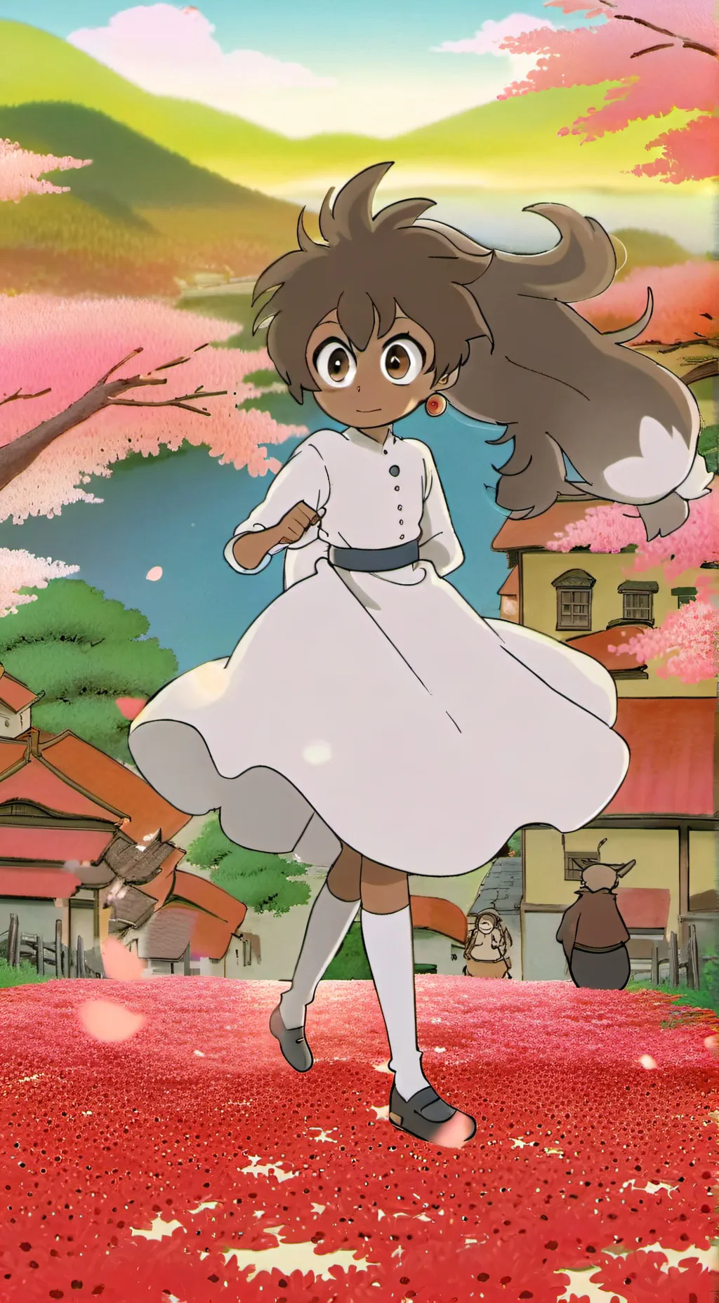 ai character: какао  background