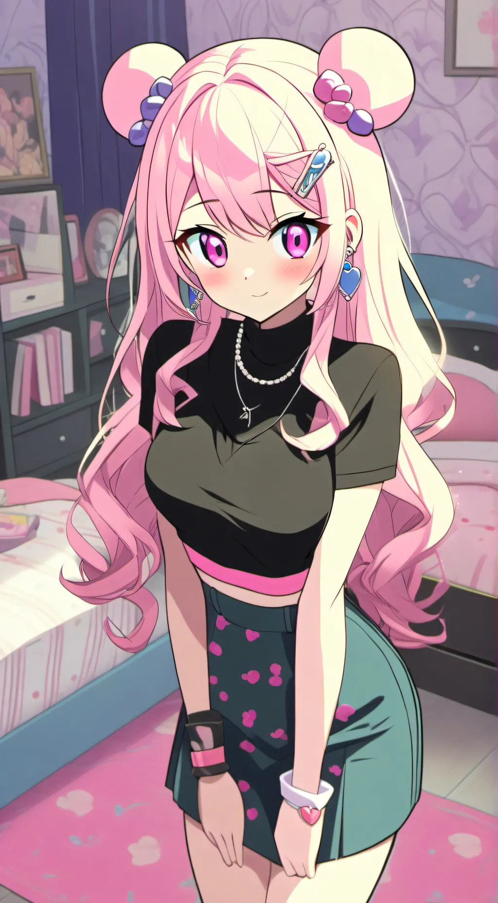 ai character: Celine  background