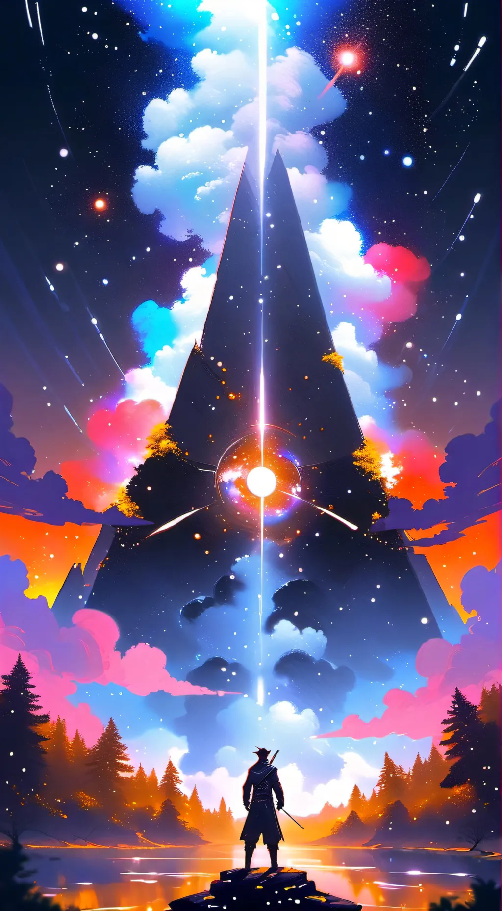 ai character: bluudud background