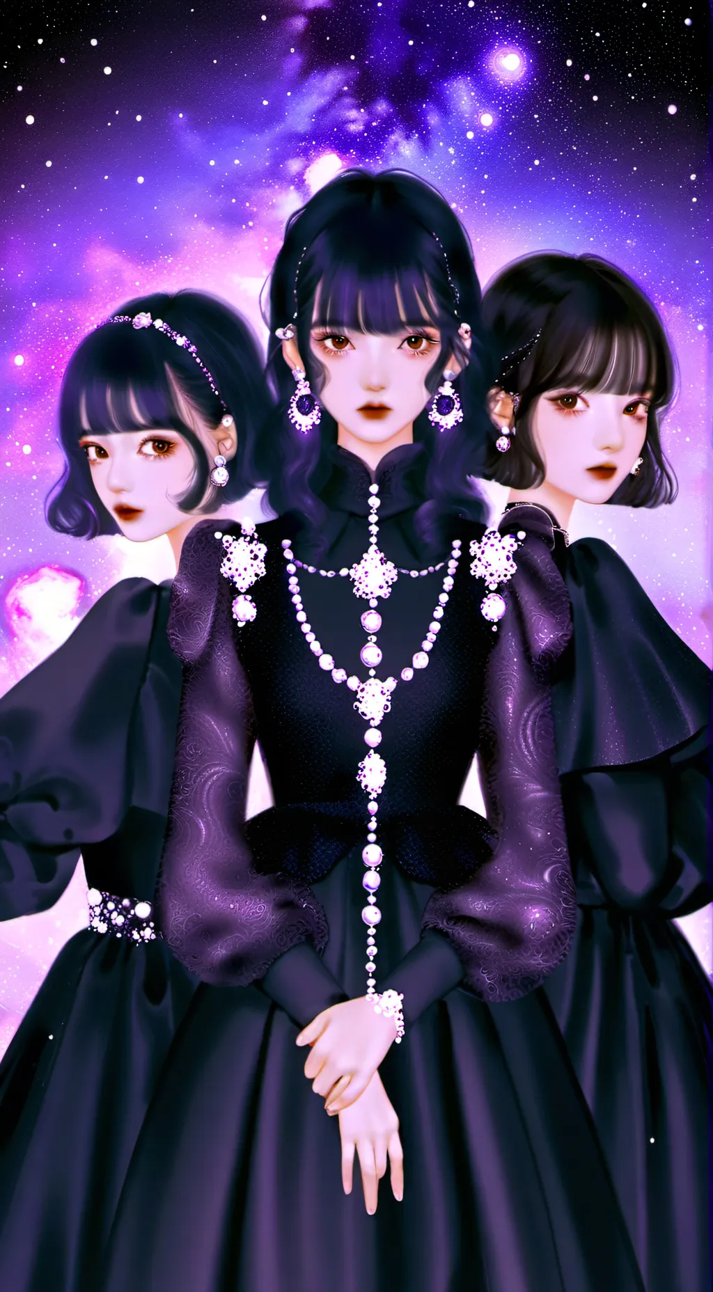 ai character: Sasha,Storm,Sera background