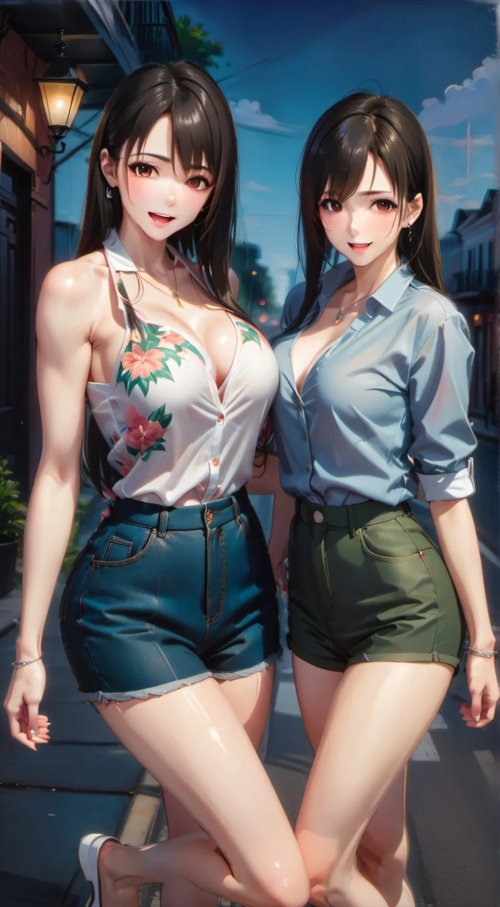 ai character: Glorina & Gempita background