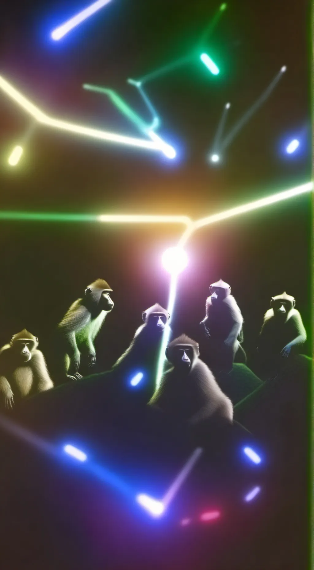 ai character: scary baboon background