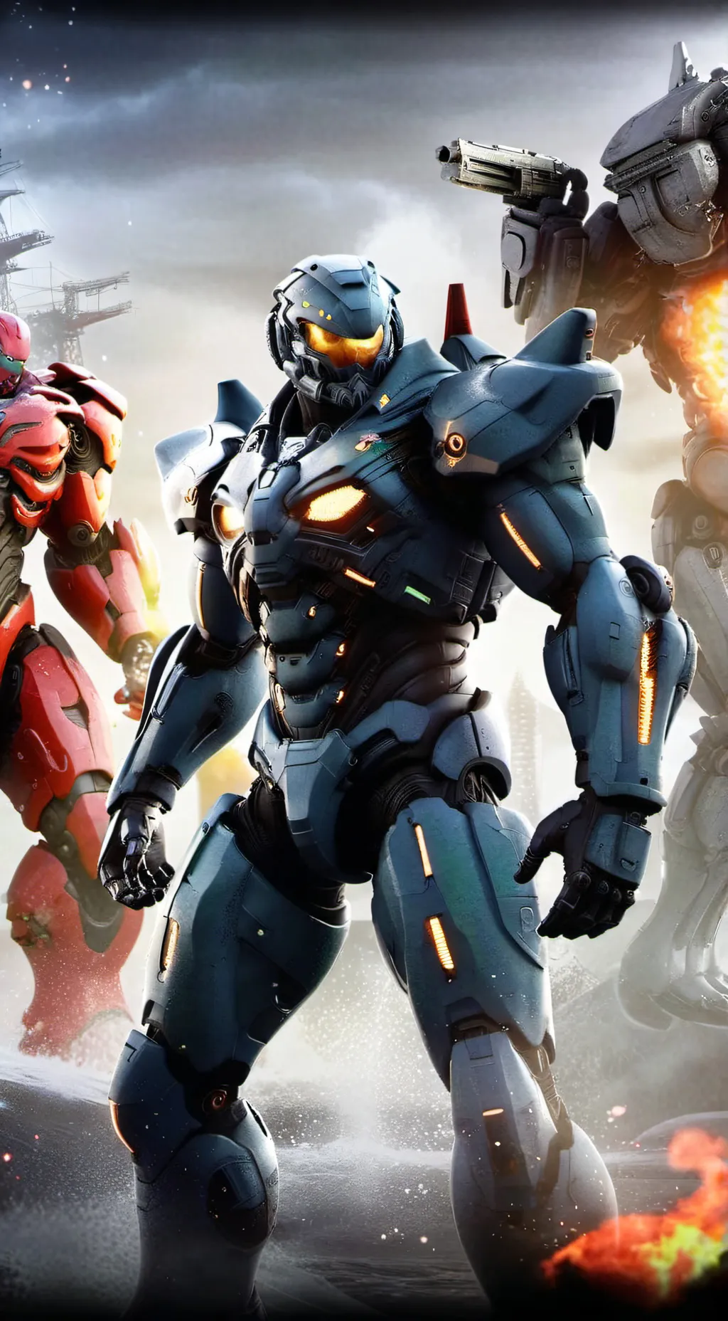 ai character: pacific rim  background