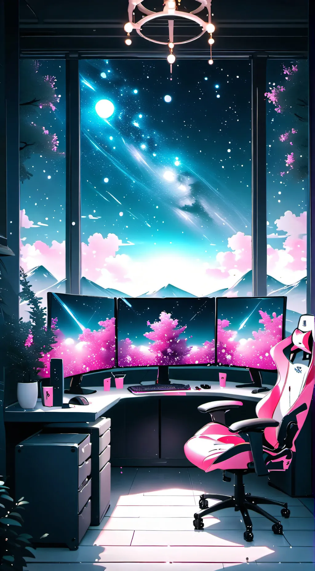 ai character: Pc setup [female] background