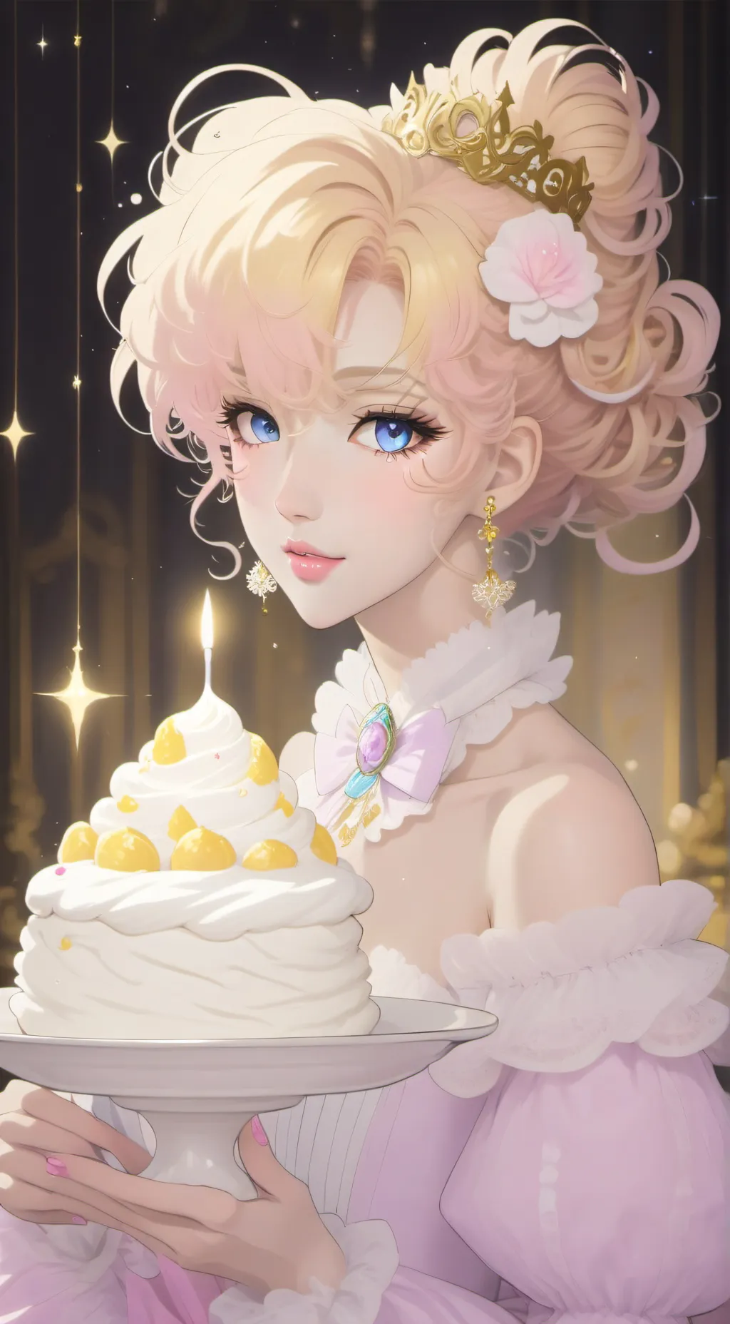 ai character: Lady Meringue  background
