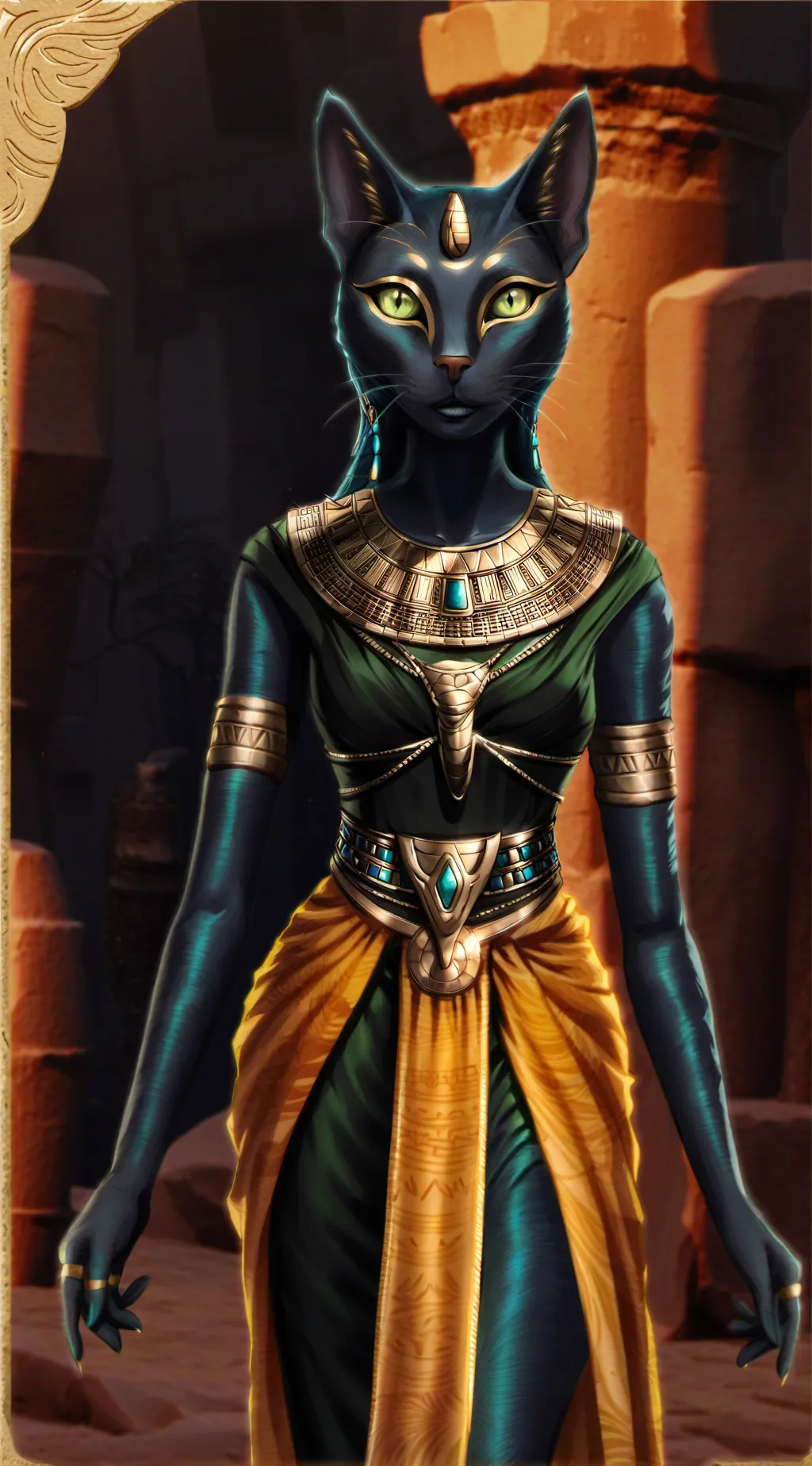 ai character: Bastet background
