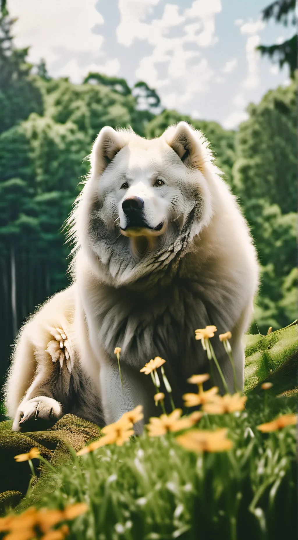 ai character: wolf background