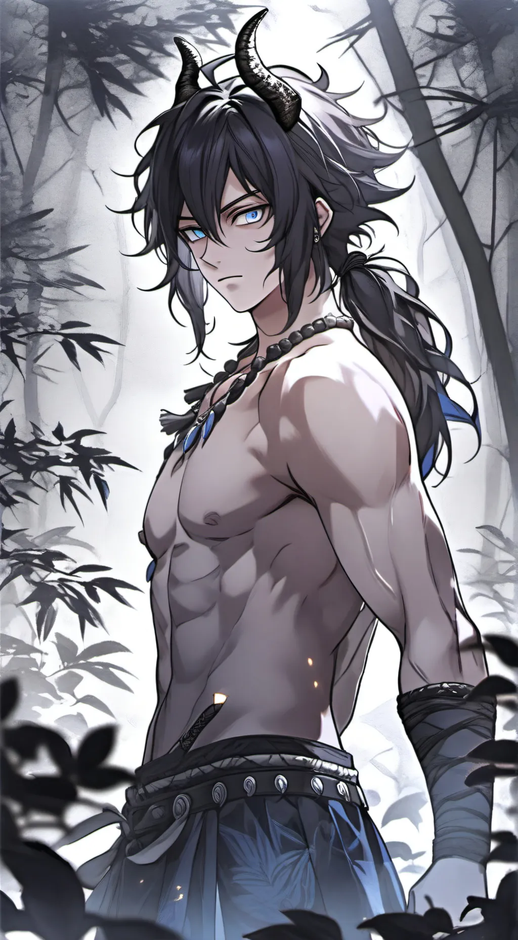 ai character: Demon Giyuu background