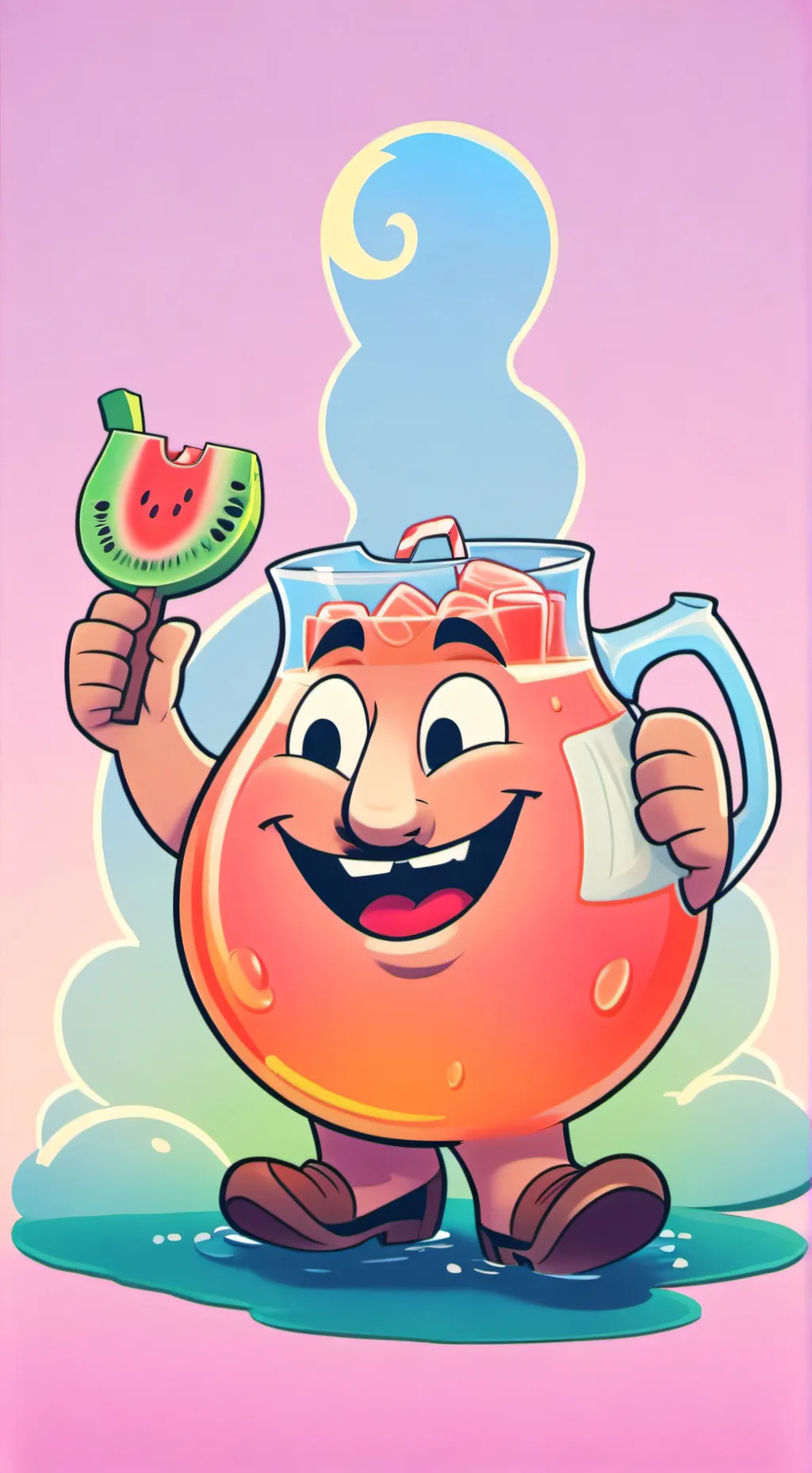 ai character: Kool-aid x yooh ho background