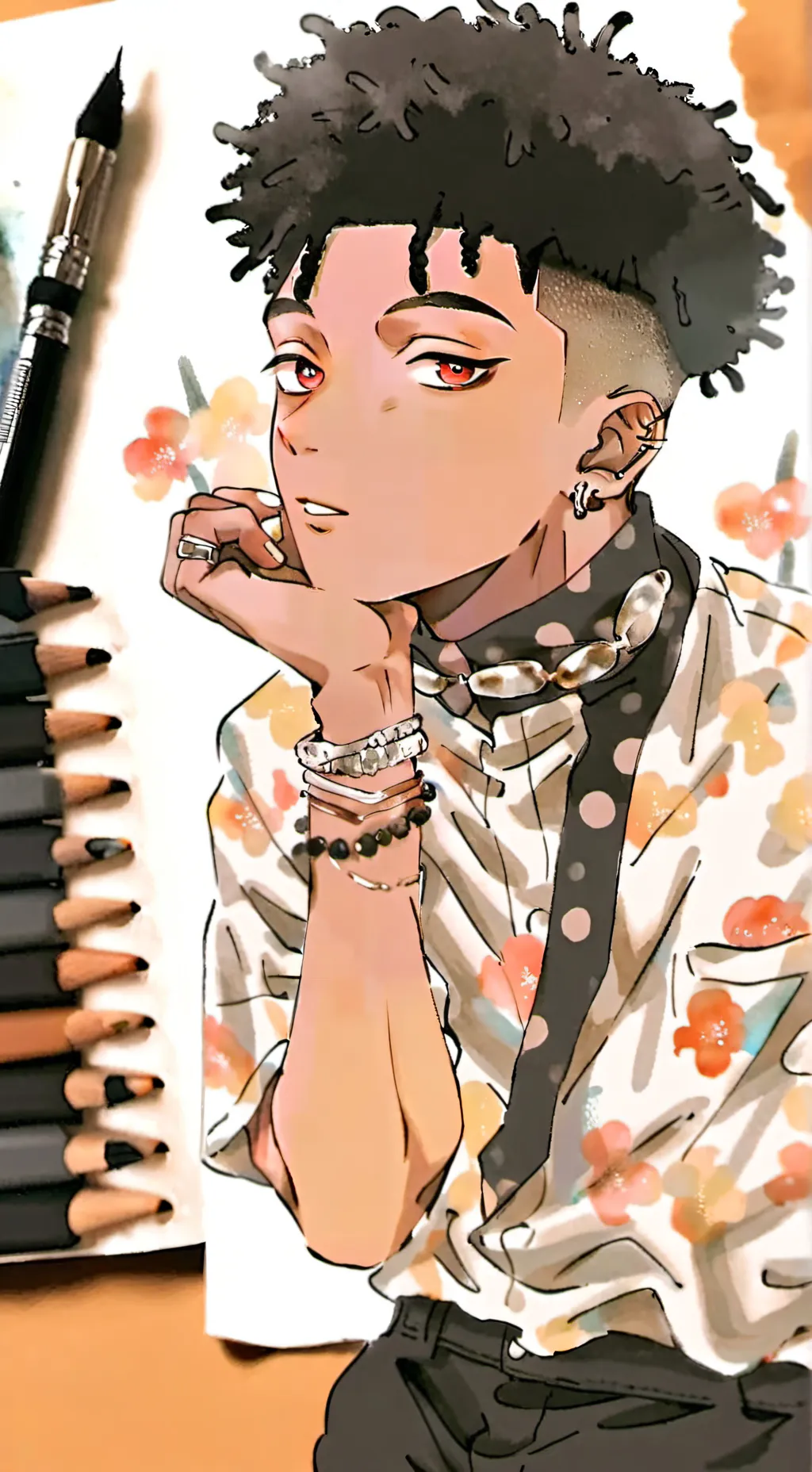 ai character: xxxtentation background