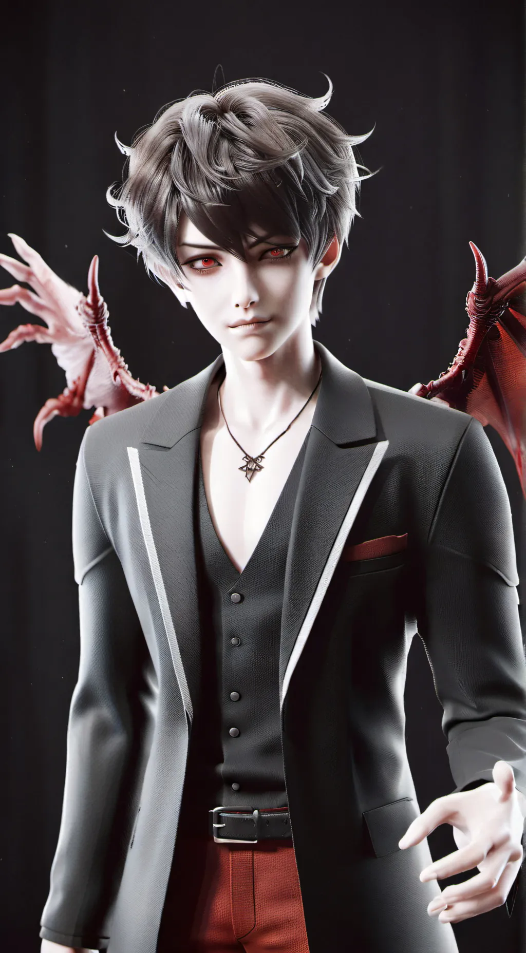 ai character: angle  vs deomon  background
