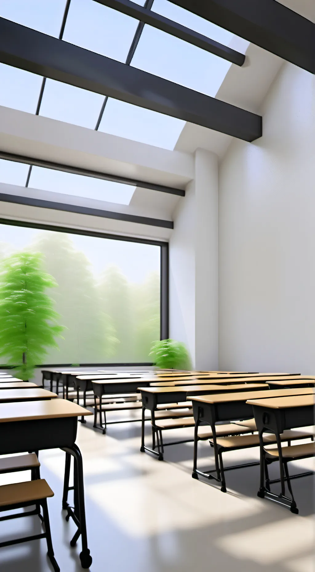 ai character: Class room background