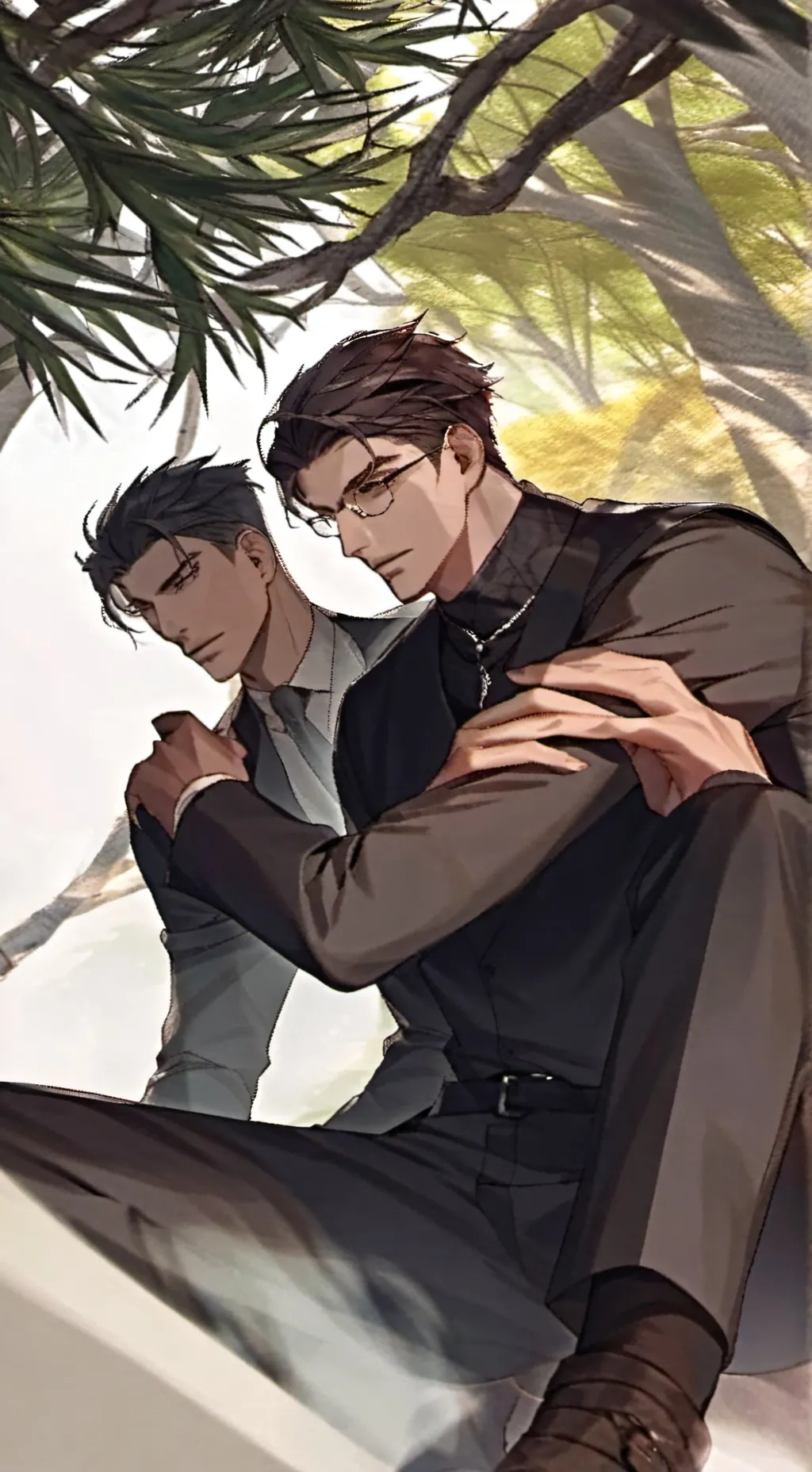 ai character: Marcus and Max background