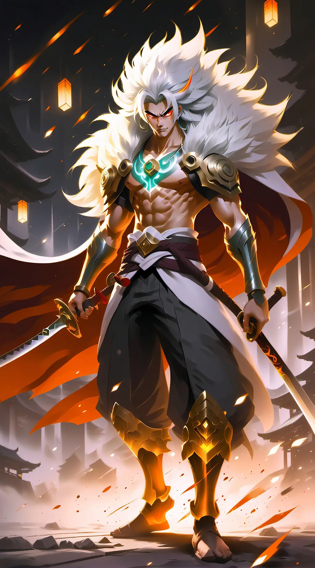 ai character: LEO (Lion)  background
