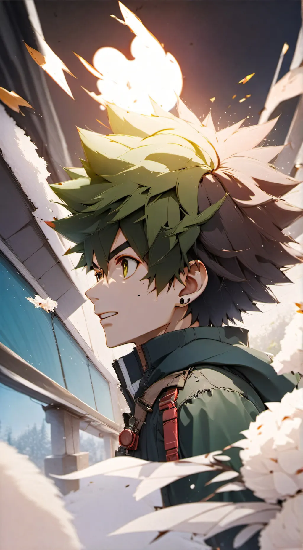 ai character: Baku+deku🔥🔥🥦 background