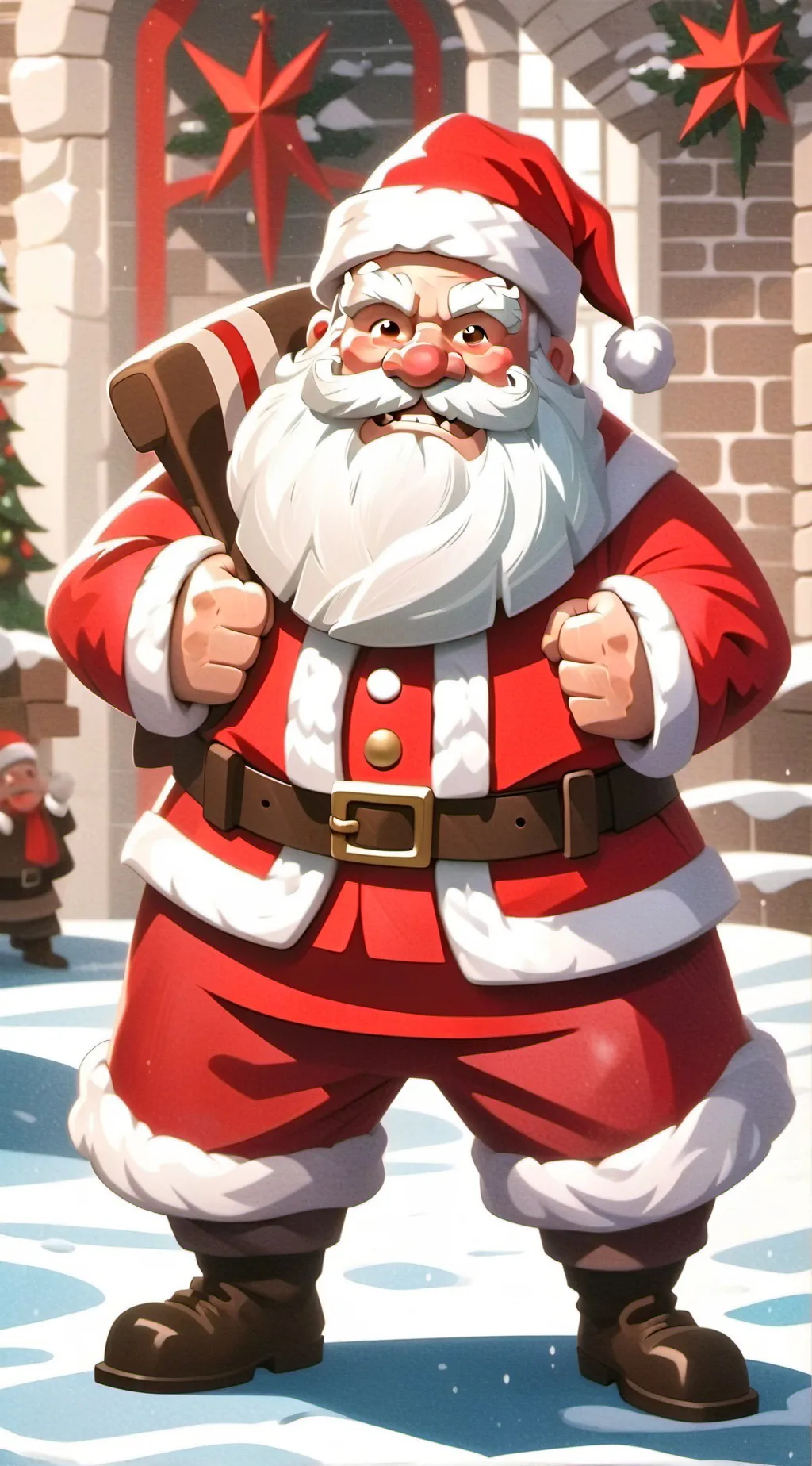 ai character: it's Santa Claus! background