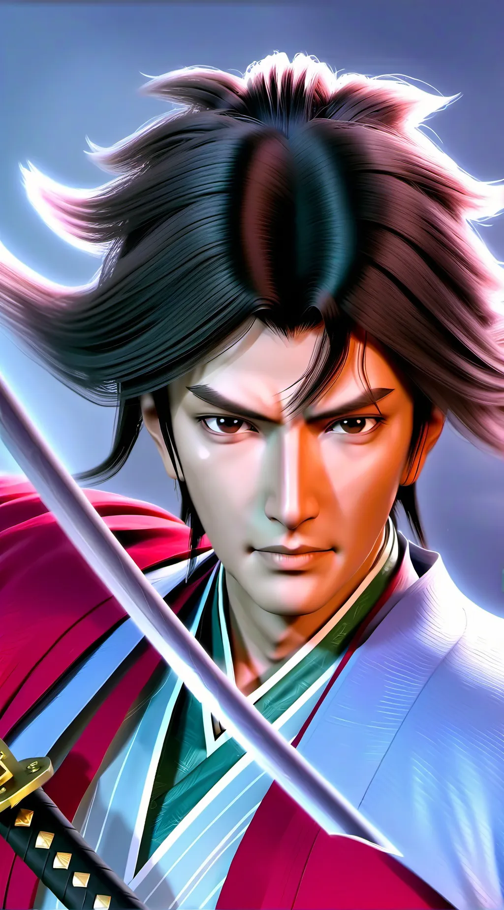 ai character: Kenshin Himura background
