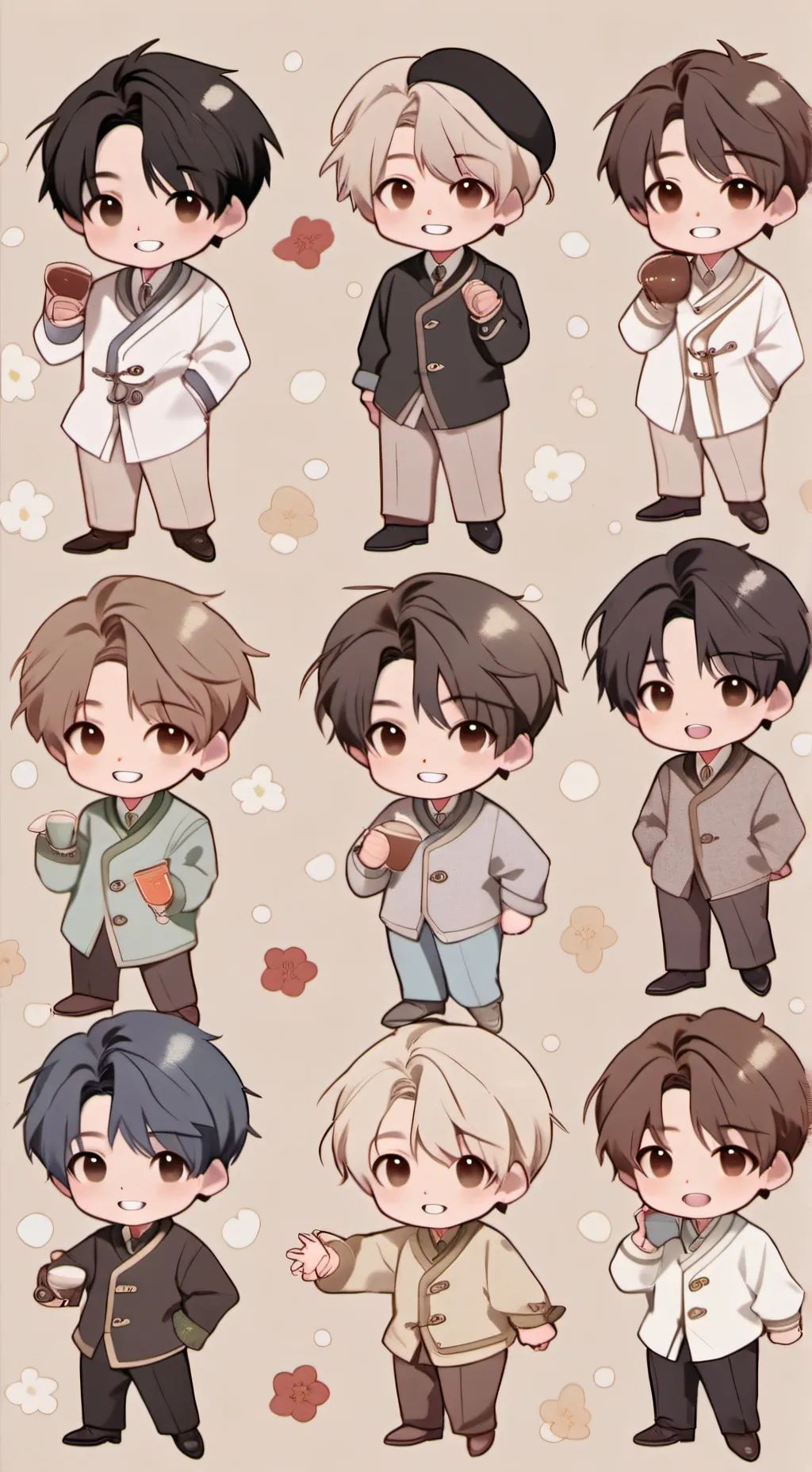 ai character: skz new boy background