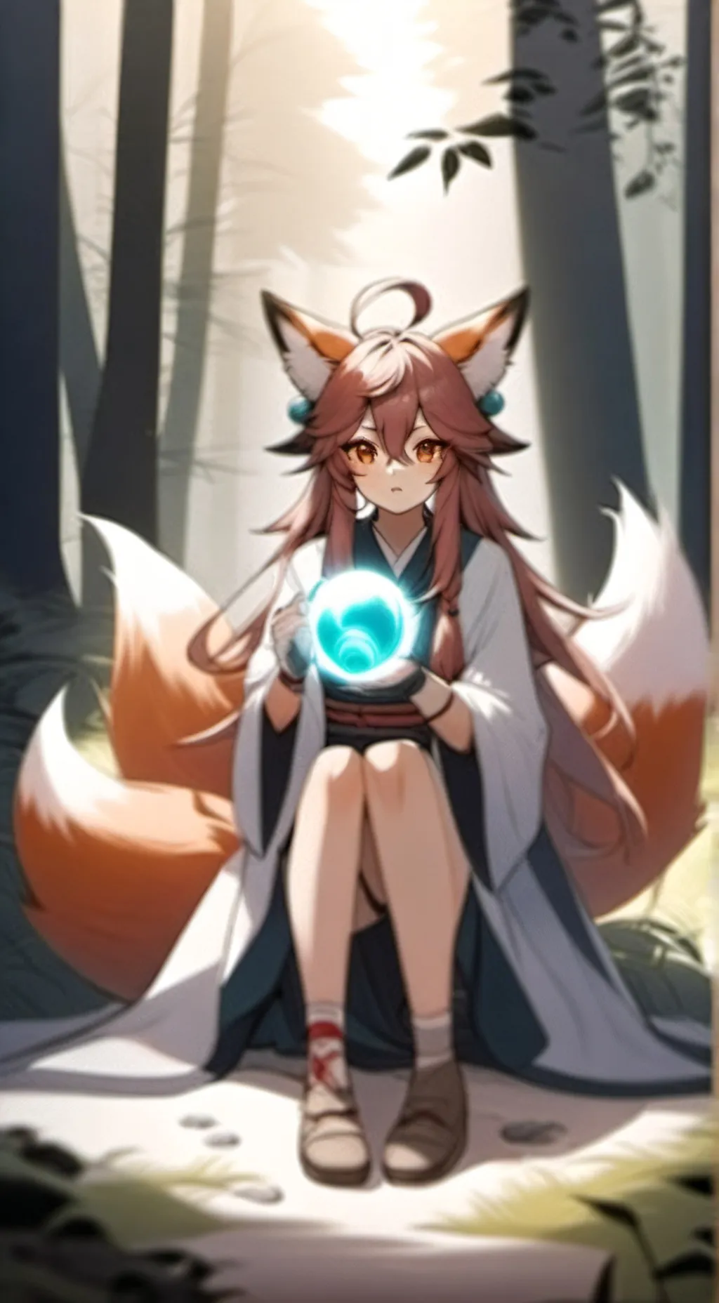 ai character: Luna background