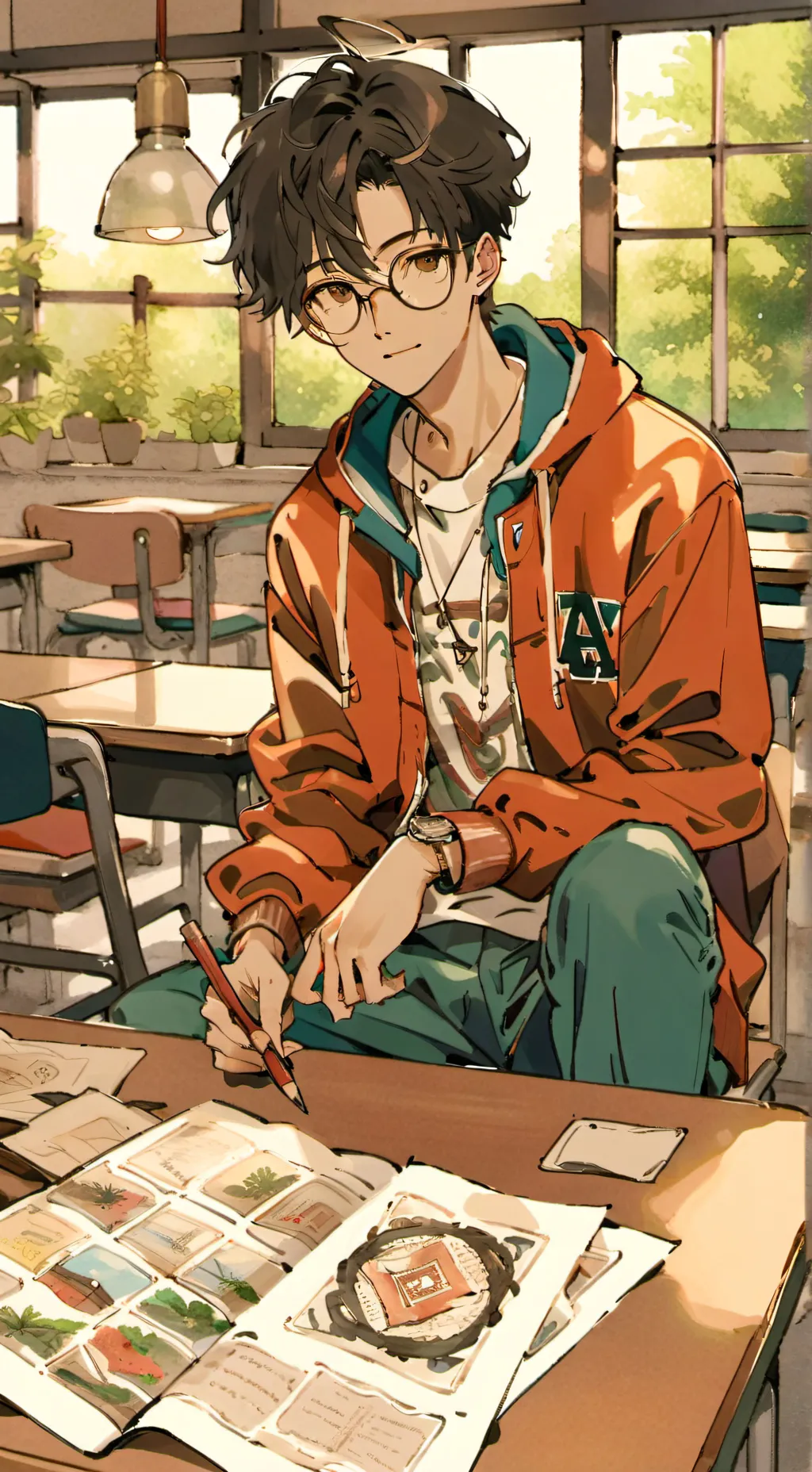 ai character: leo background